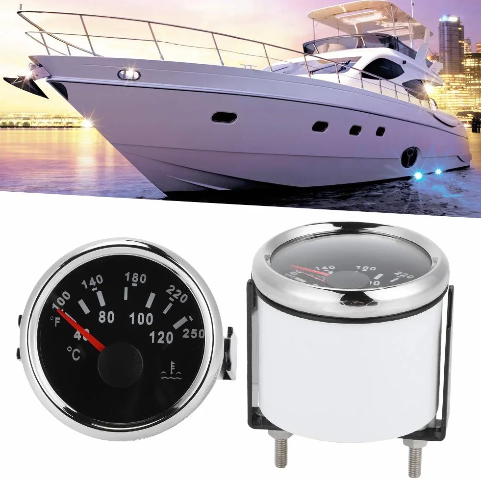 Indicatore Temperatura Acqua Impermeabile per Barca Motore Marino FastUU