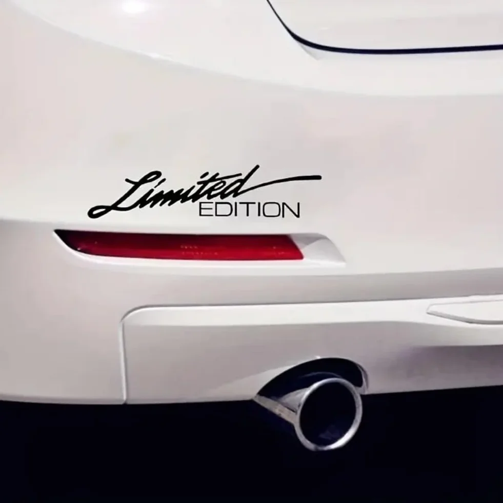 2 adesivi per auto "Limited Edition", 15 x 4 cm, impermeabili, in vinile, per auto, camion, SUV, impermeabili e durevoli, per auto, # AZ162 (nero)