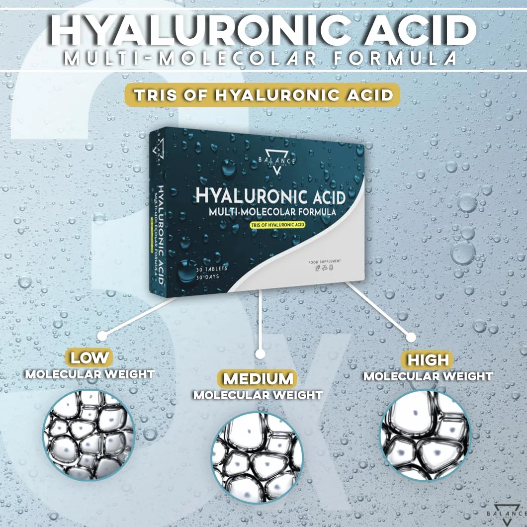 Acido Ialuronico Capsule 30 Capsule Vegetali Formula Multimolecolare Alti Dosaggi