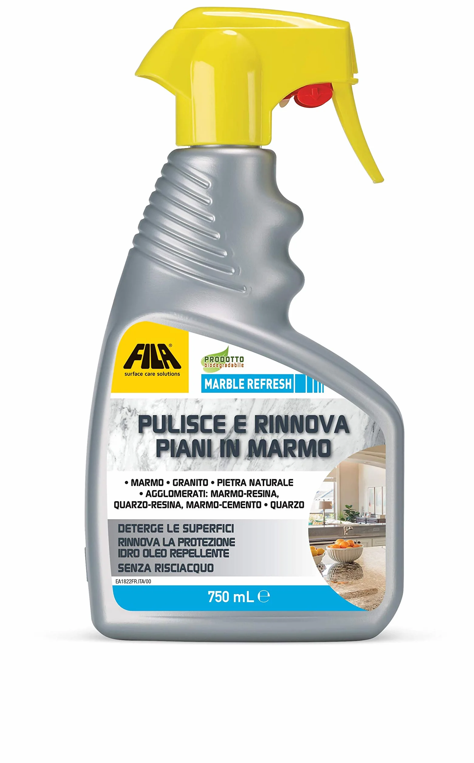 FILA MARBLE REFRESH Detergente Spray 750 ml per Marmo Quarzo Granito