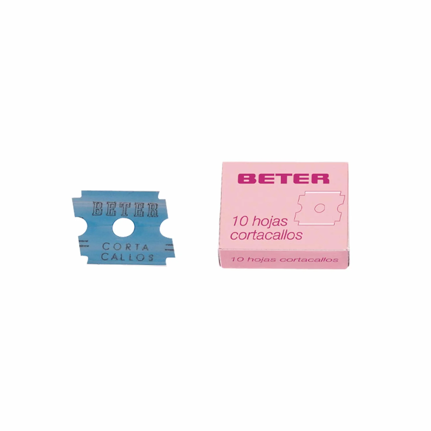 Beter Rifinitore pedicure ricambio 10 lame acciaio carbonio precisione