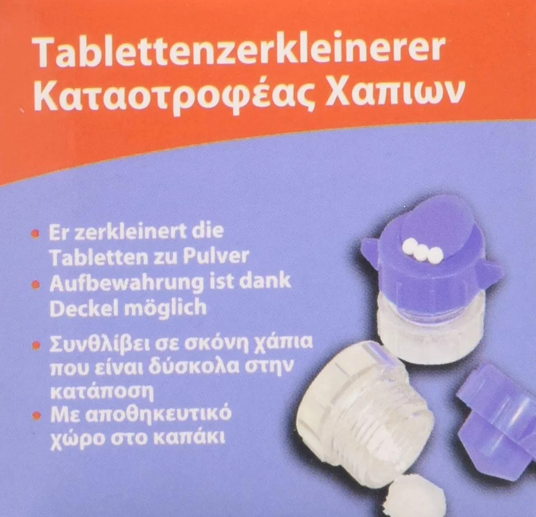Frantumapillole in polvere per anziani bambini e pet