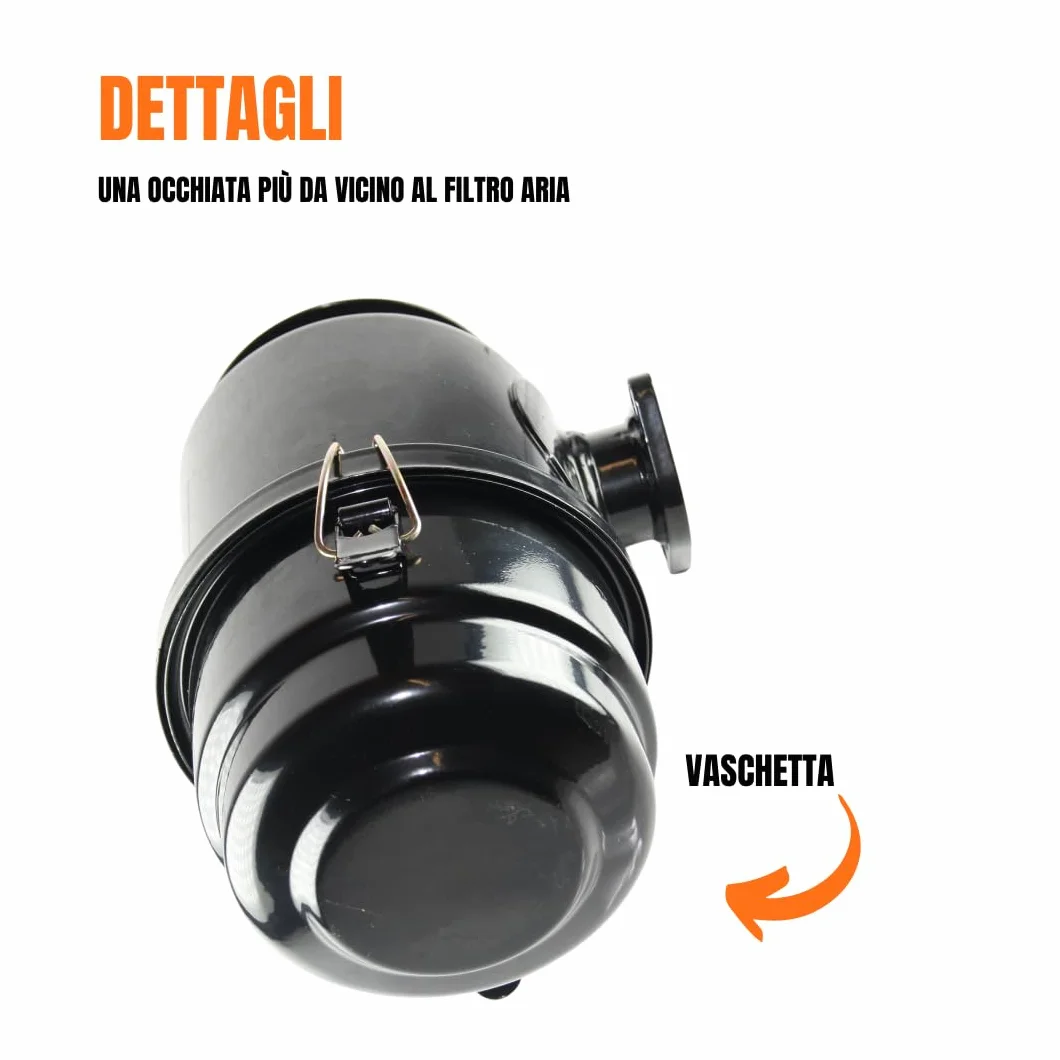 Filtro Aria Completo a Bagno d’Olio compatibile per Lombardini LDA450 LDA510 3LD510 15LD315 350 500