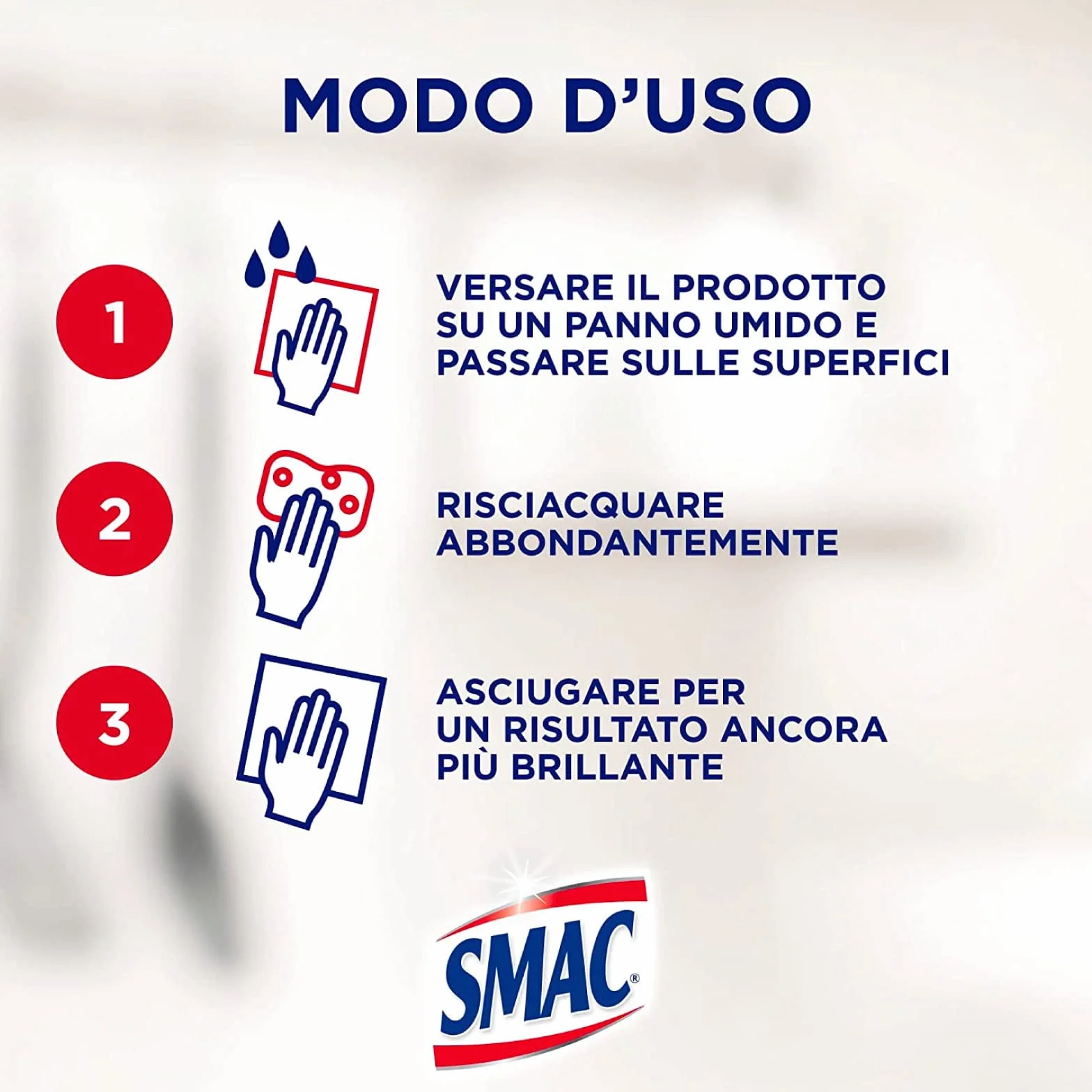 Smac Brilla Acciaio Detergente Crema Anticalcare Lucidante 520 ml x 4