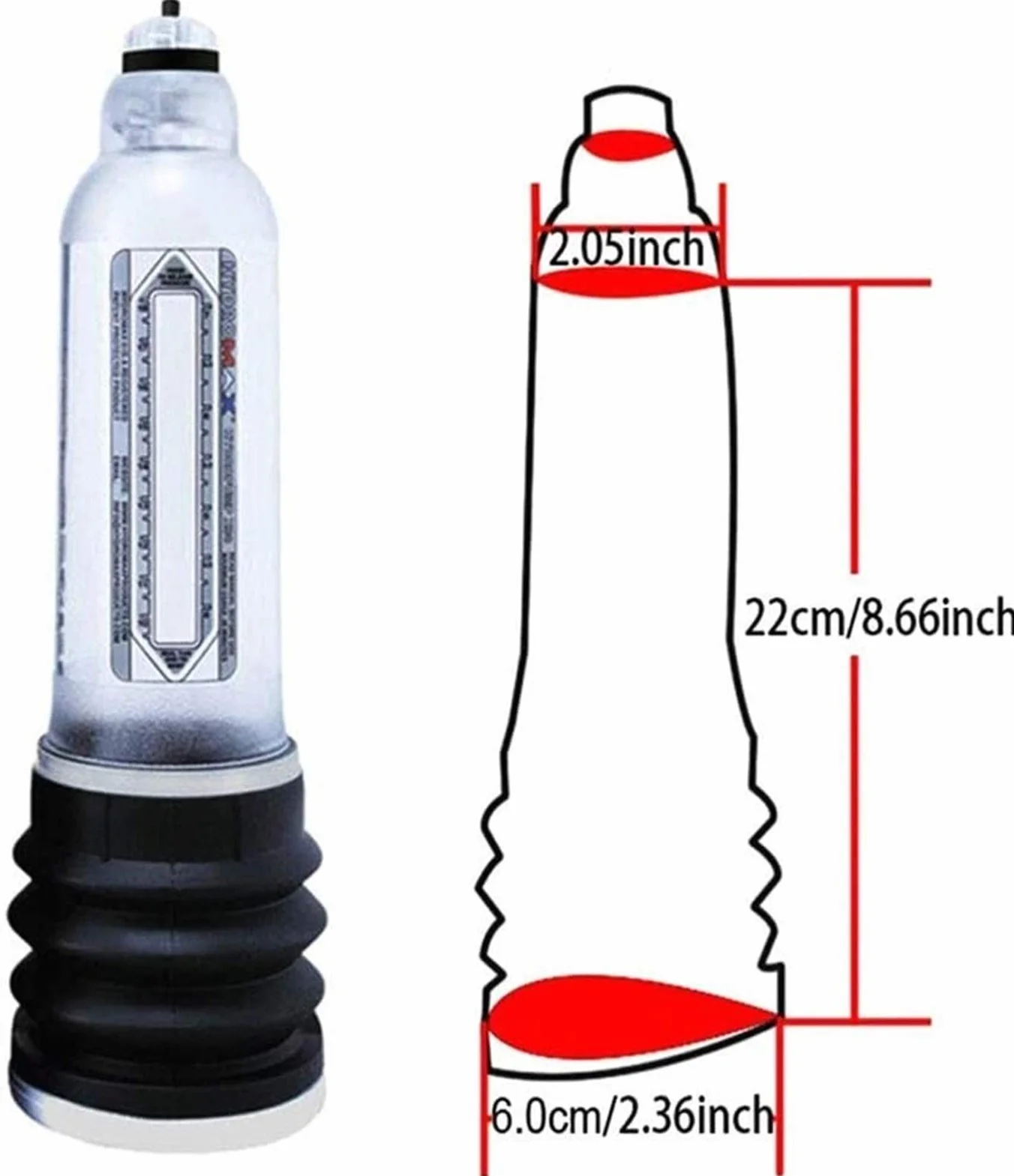 Crescita P Tempo Libero Pressione dell'Aria Maschile MP Maschio pennis Extender Amplificatore Coppie Costumi-White LIAOJIE
