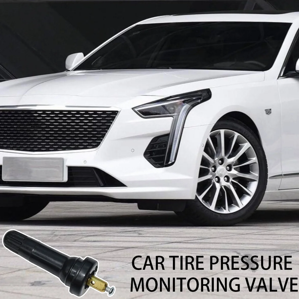 JNNJ 4 Pezzi Stelo Della Valvola TPMS, Stelo Della Valvola TPMS Sistema Di Monitoraggio Della Pressione Degli Pneumatici, Sensore Monitoraggio Pressione(Rifilatura ad angolo retto a 90°)