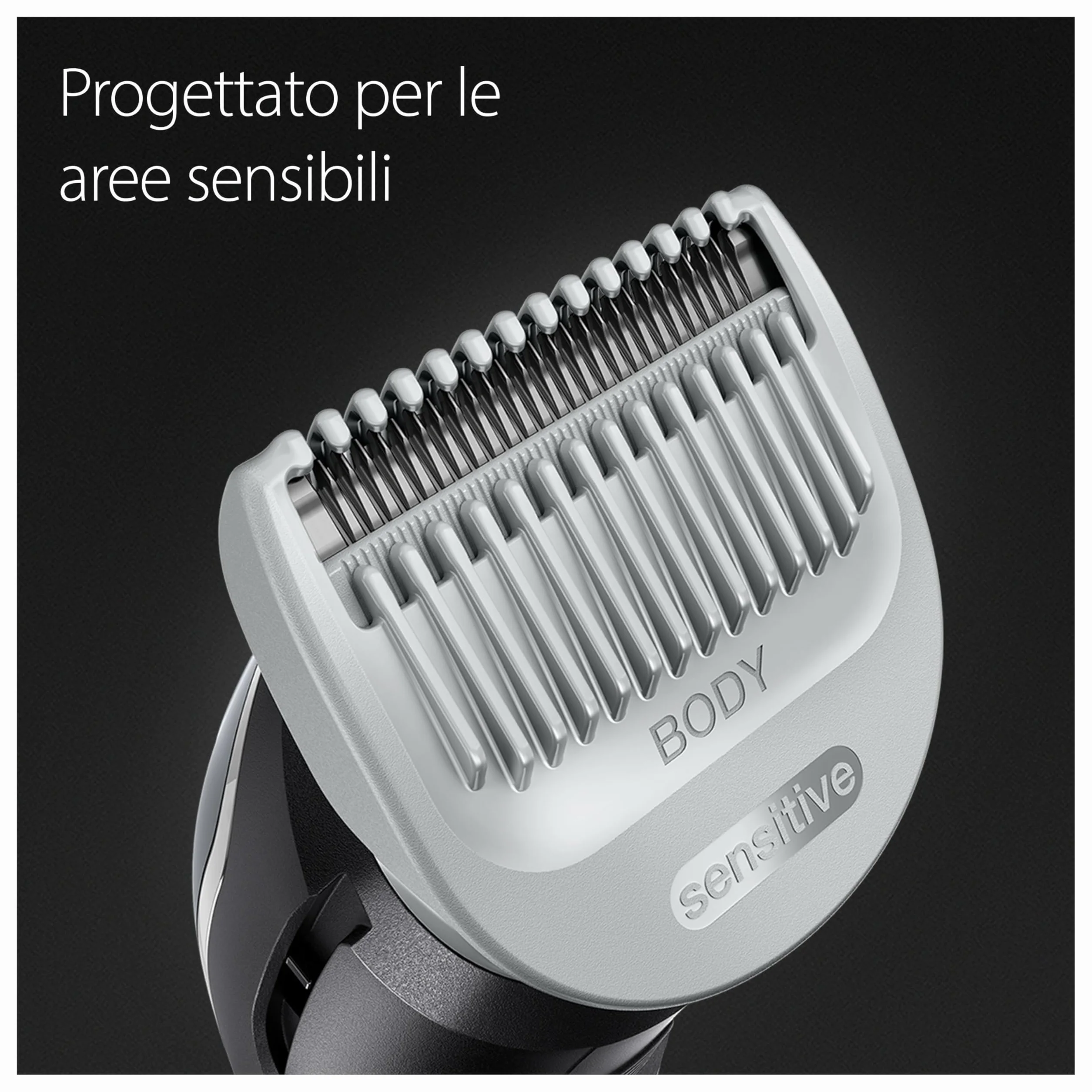 Braun Series 5 Rasoio Elettrico Corpo Uomo BG5360, SkinShield, 100 Min Autonomia Senza Fili, Pettini 1-11mm