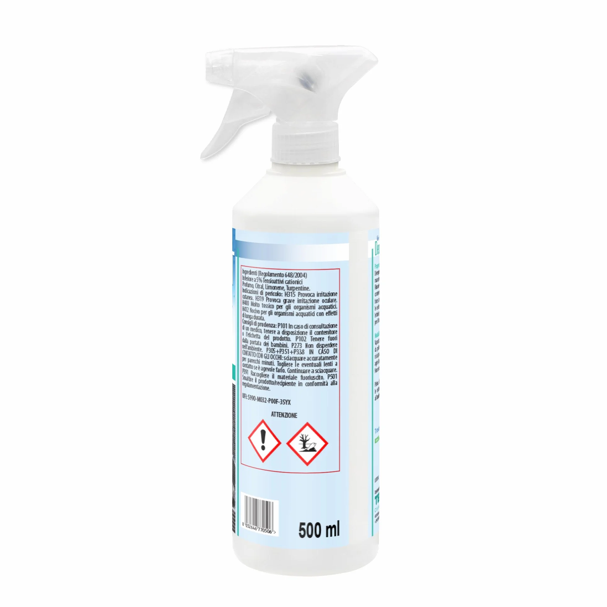 DeoSan BT Detergente Igienizzante Deodorante per Sauna e Bagno Turco 500 ml