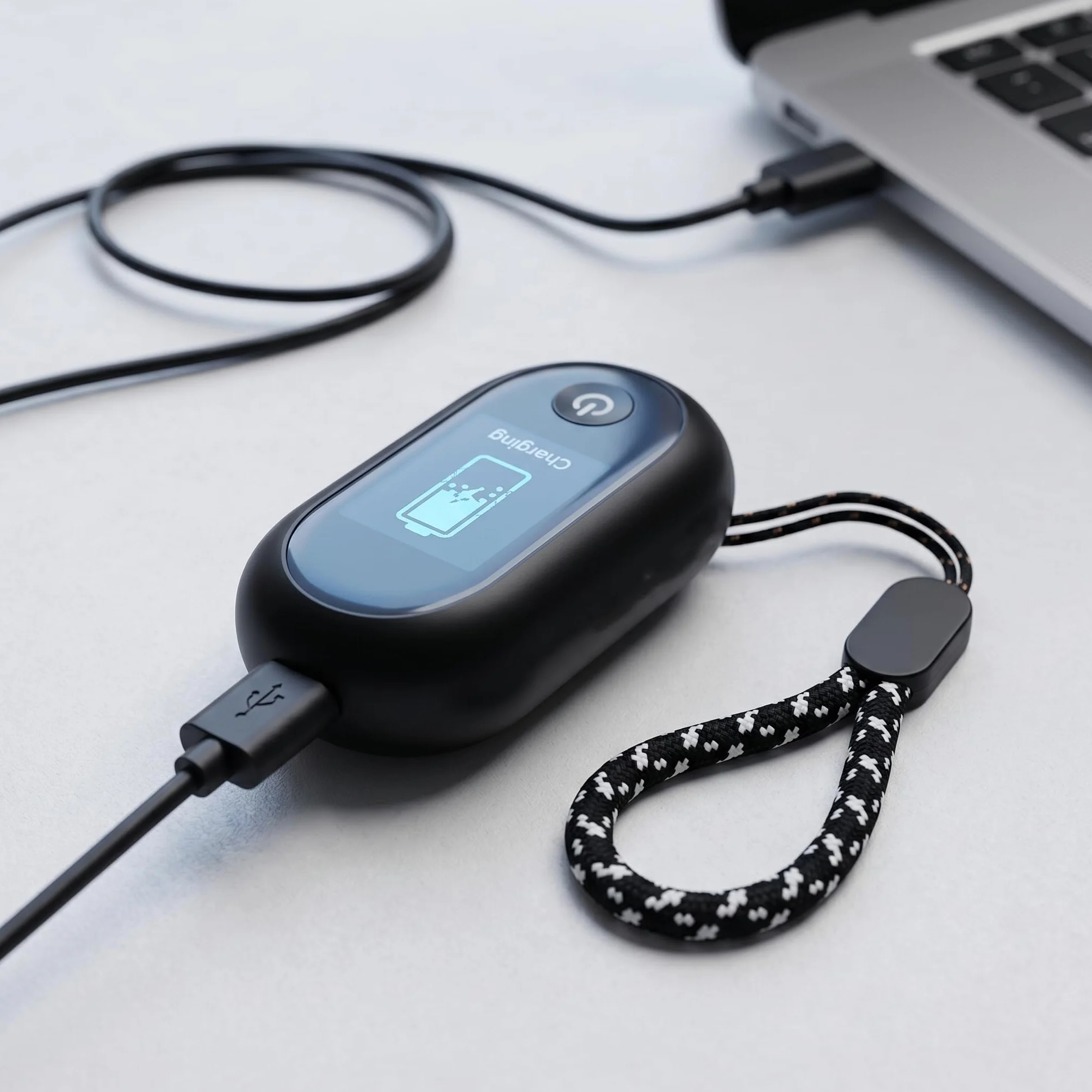 Generico CheckDrive Etilometro Portatile Digitale USB C con Avviso Vocale ITA/ENG Display LED Verde Giallo Rosso
