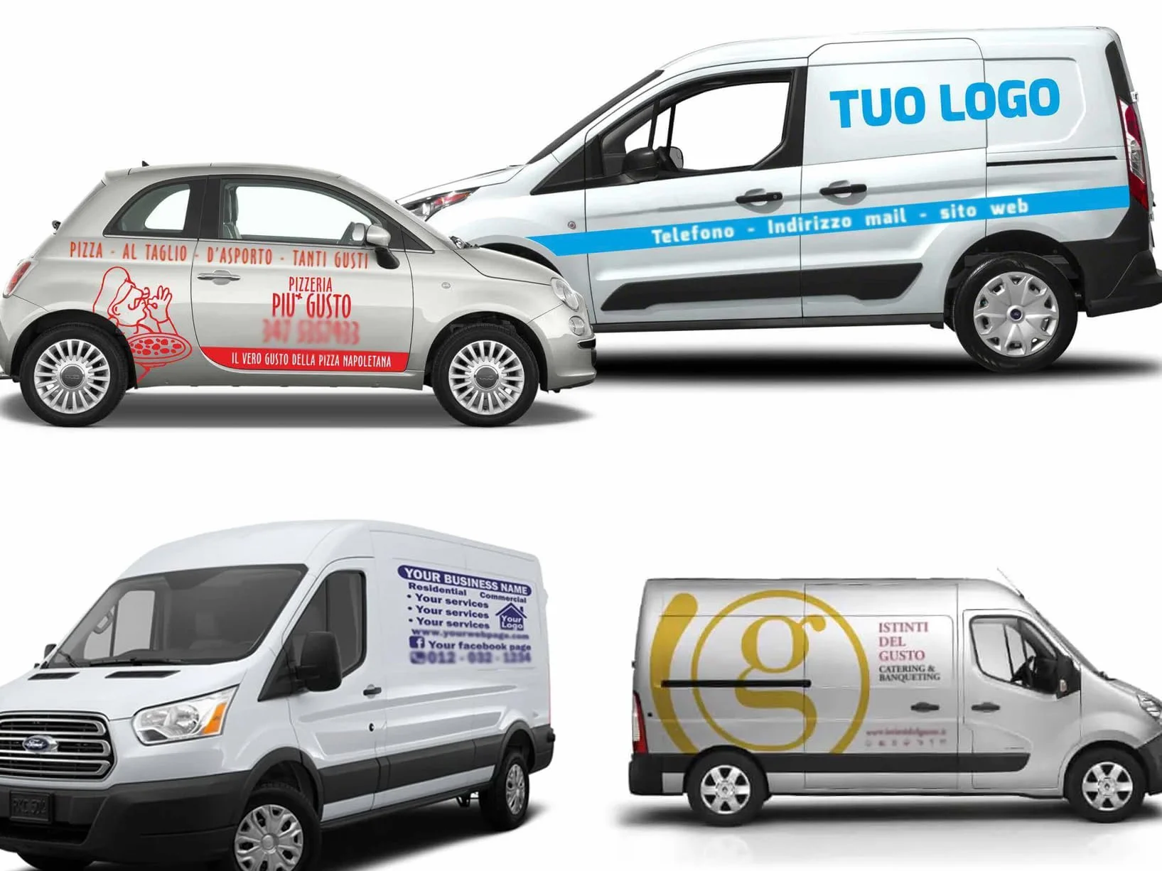 Adesivo Personalizzato per Furgone Stampa su Vinile con Logo per Veicoli Aziendali