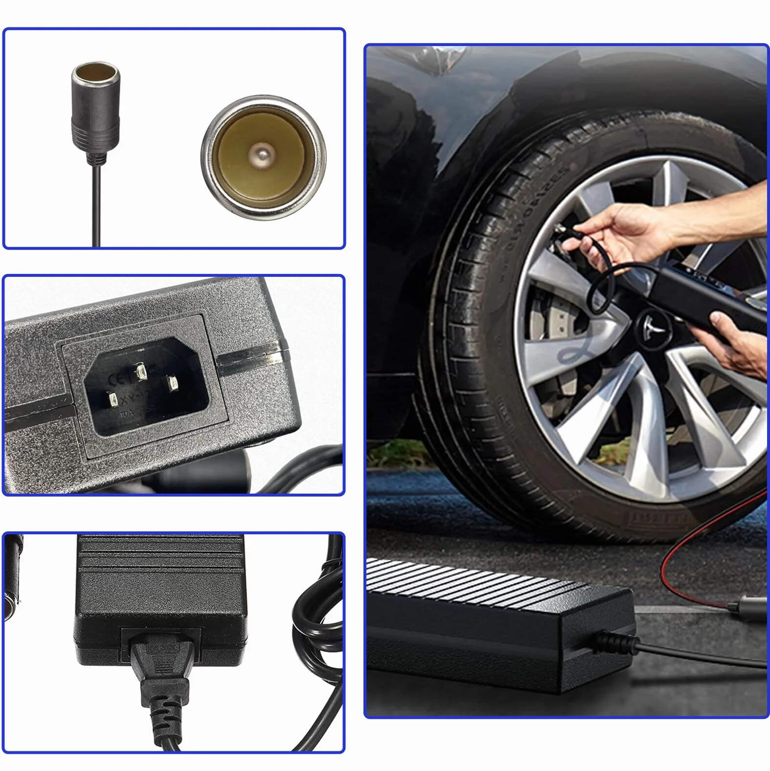 Przetwornica napięcia 230 V na 12 V 180 W/15 A Adattatore di alimentazione per auto Inverter z gniazdem zapalniczki