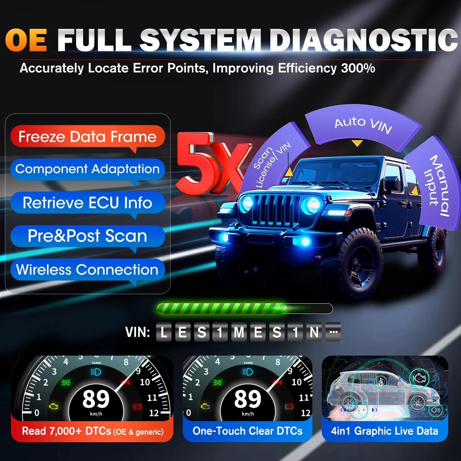 Autel MaxiCOM MK900BT OBD2 Diagnostica Auto Bidirezionale 2026 V2.0 Senza Fili DOIP CANFD OS 11