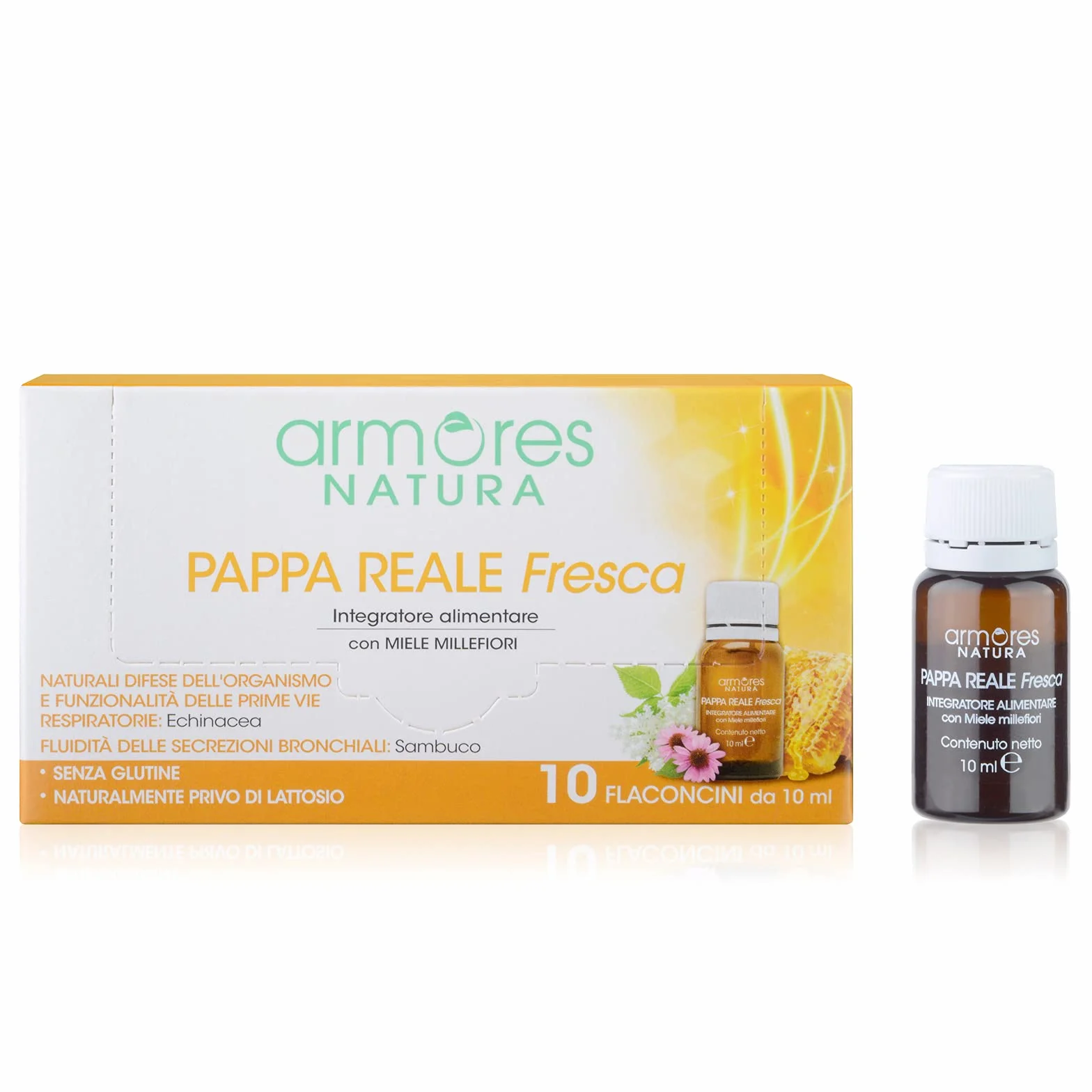 Armores Natura Armores Pappa Reale Fresca Integratore Per Vie Respiratorie 10 Flaconcini