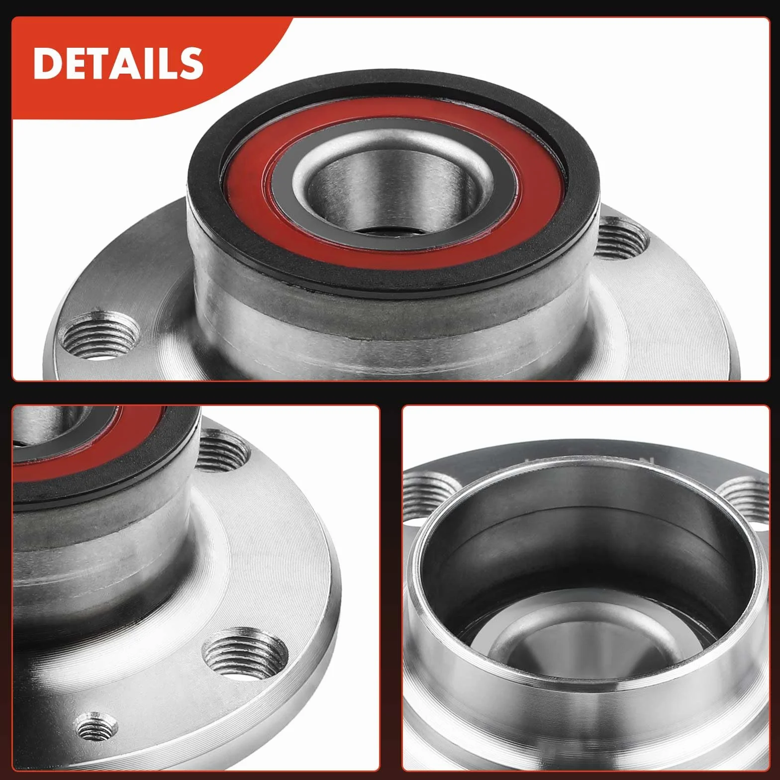 Frankberg 2x Cuscinetti ruota Asse Posteriore Ruota flangiata diametro 120 Con Anello magnetico ABS Compatibile con Polo 6C1 6R1 Fabia II 542 Polo 9A 9N Ibiza IV 6J5 6P1 6Q0598611