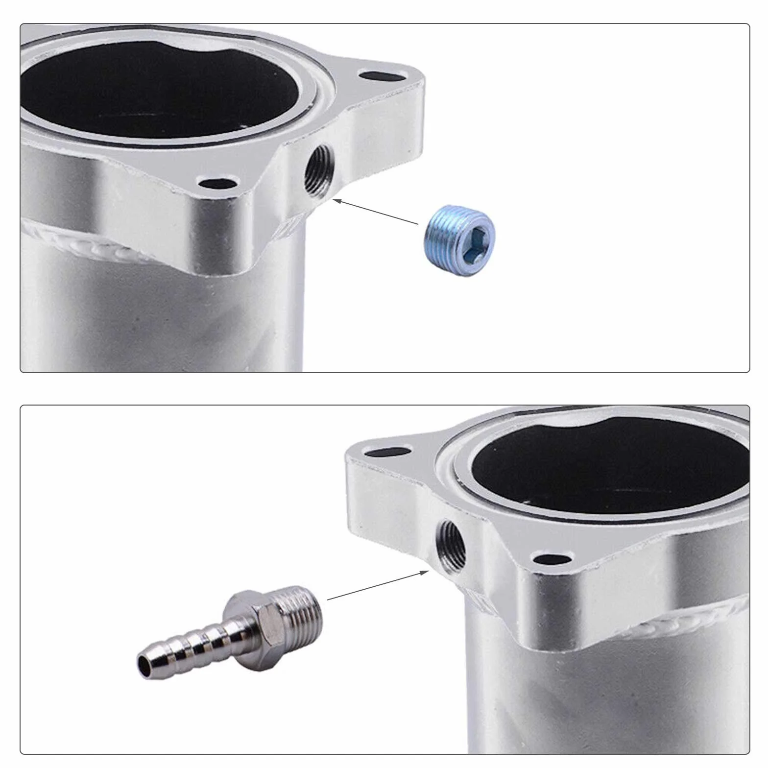 Valvola EGR, 57 mm Tubo di Sostituzione Della Valvola Adatto per EGR Delete Kit 1.9 TDI 130/160 CV Diesel