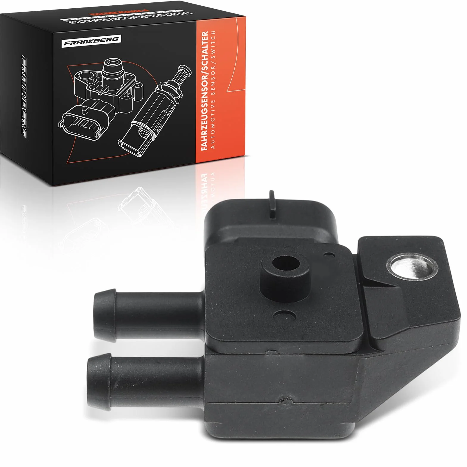 Frankberg Sensore pressione differenziale Pressione gas di scarico 3-Poli Compatibile con Qashqai II SUV J11 J11 i30 FD Sportage SL i40 CW VF i30 Station Wagon GD Replace# 392102A800