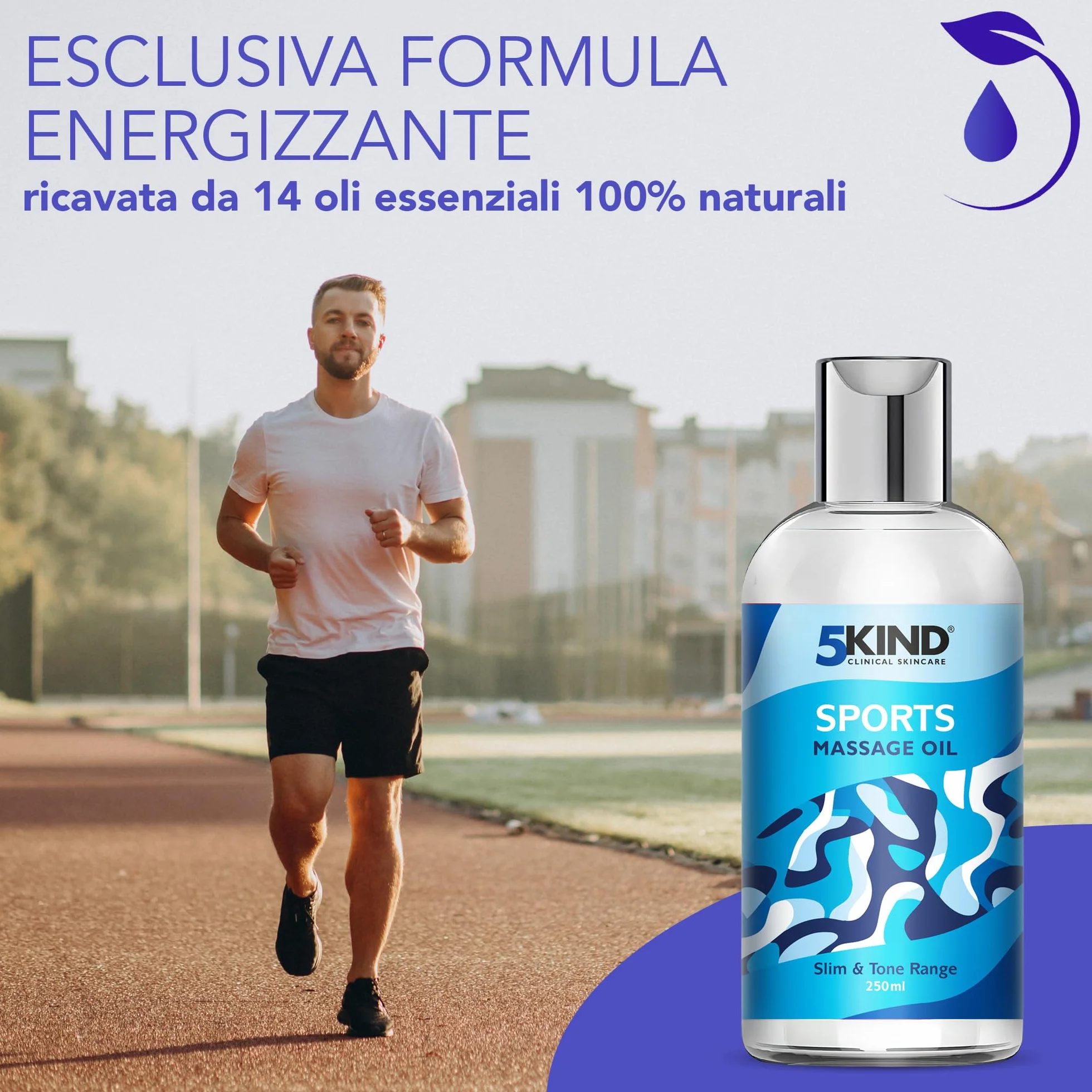 Olio per massaggi professionali 250ml - 5kind - Olio per massaggio terapeutico