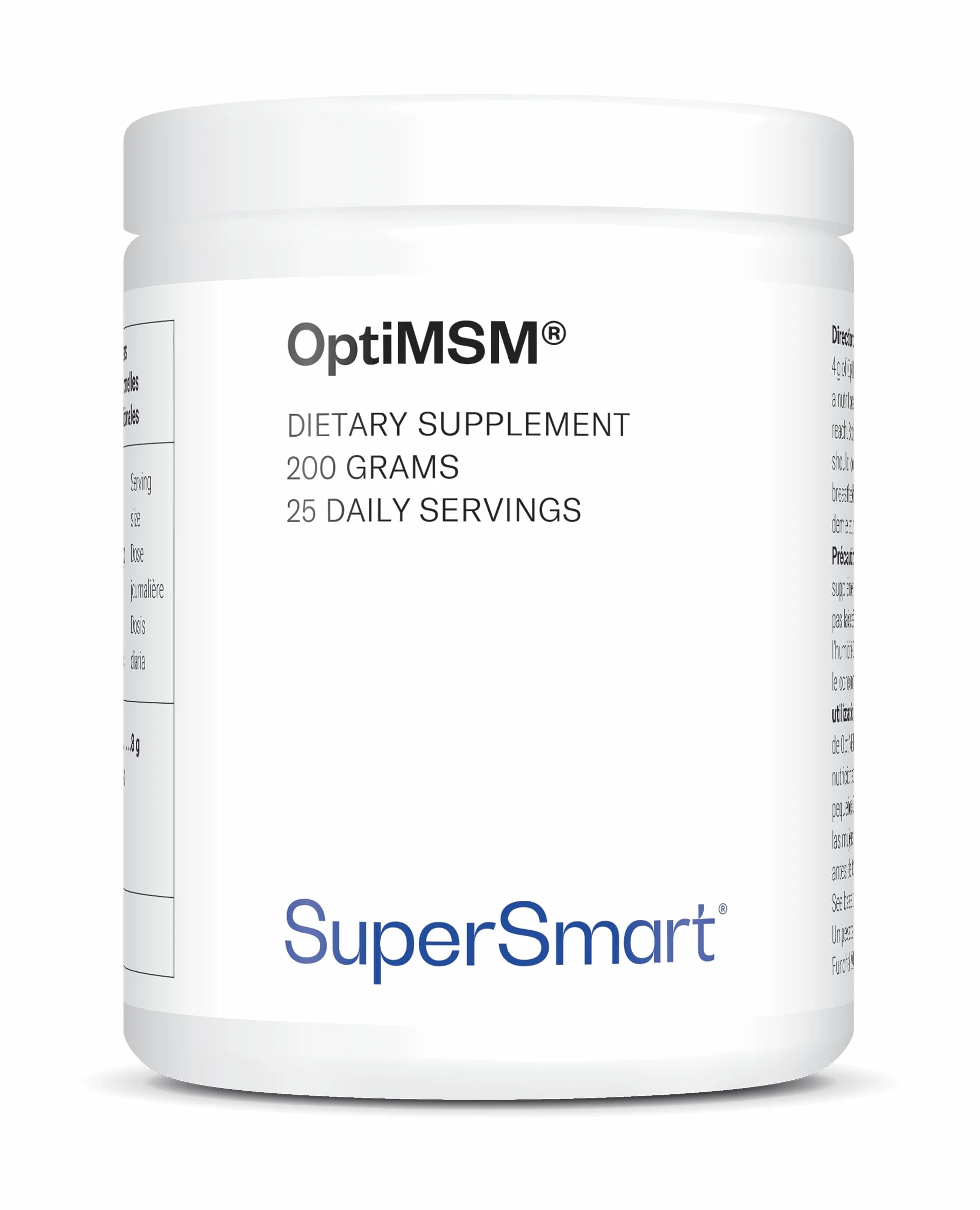 SuperSmart OptiMSM 200 G Metil-sulfonil-metano Zolfo organico Comfort articolare