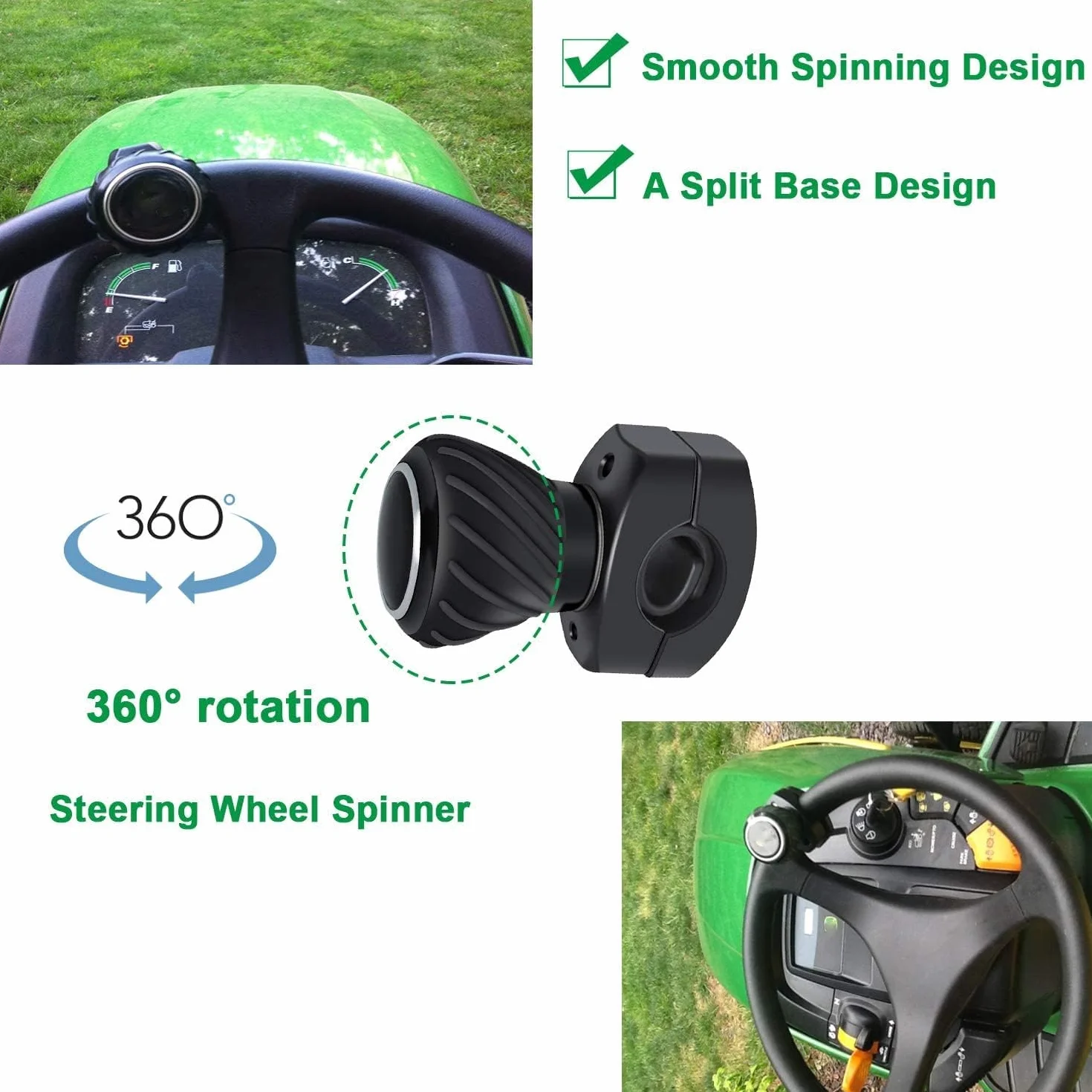 Pomello per Volante Auto Compatibile Kubota John Deere Universale 2 Pezzi
