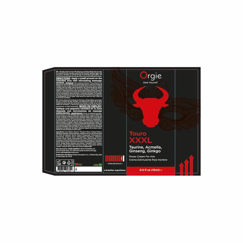 Orgie Touro XXXL Erection Enhancer Cream