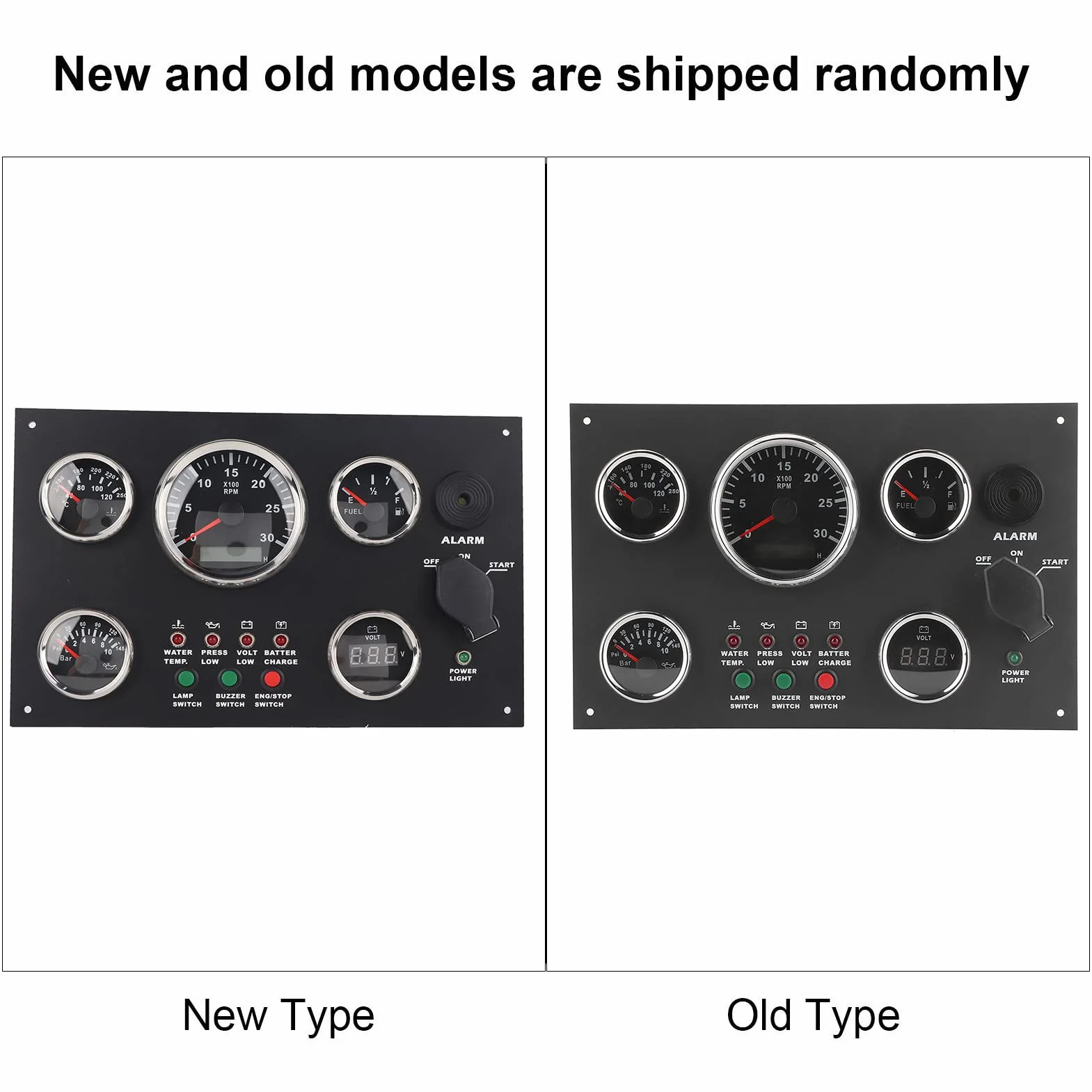 Quadro Strumenti, Quadro Strumenti Digitale Set 12V/24V per Barche da Pesca Rvs Yachts Veicoli modificati per Camion Auto Marine