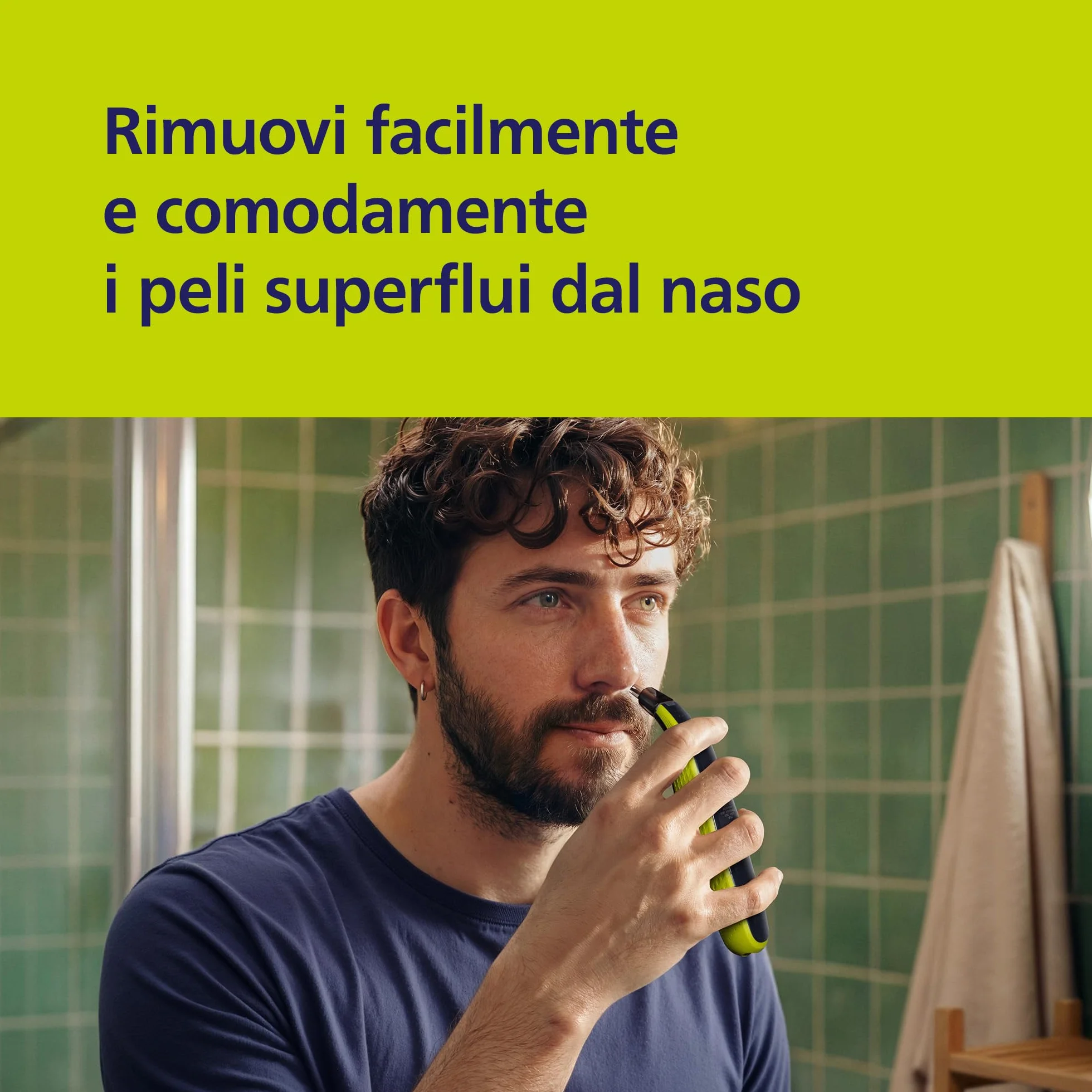 Philips OneBlade QI100/50 naso rifinitore accessorio originale compatibile