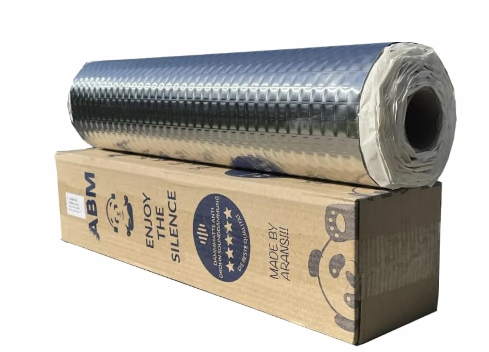 ABM Alubutyl 2 mm 50 cm x 400 cm 2 m² Tappetino Isolante Autoadesivo Anti-Drum per Auto