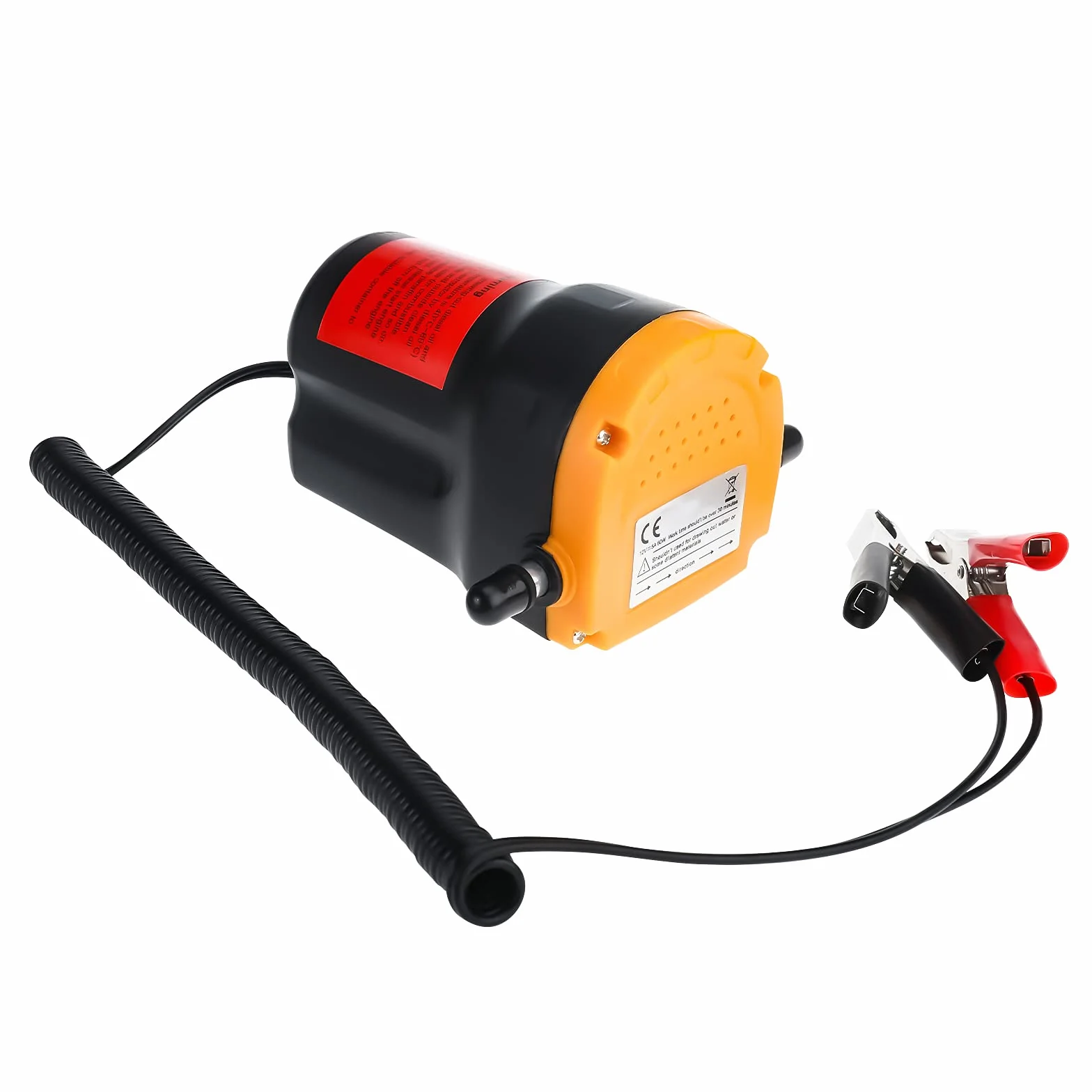 Pompa per Cambio Olio 12V 60W, Pompa di Estrazione Fluido Diesel, Pompa di Aspirazione con Tubi per Barca, Camion, RV, ATV