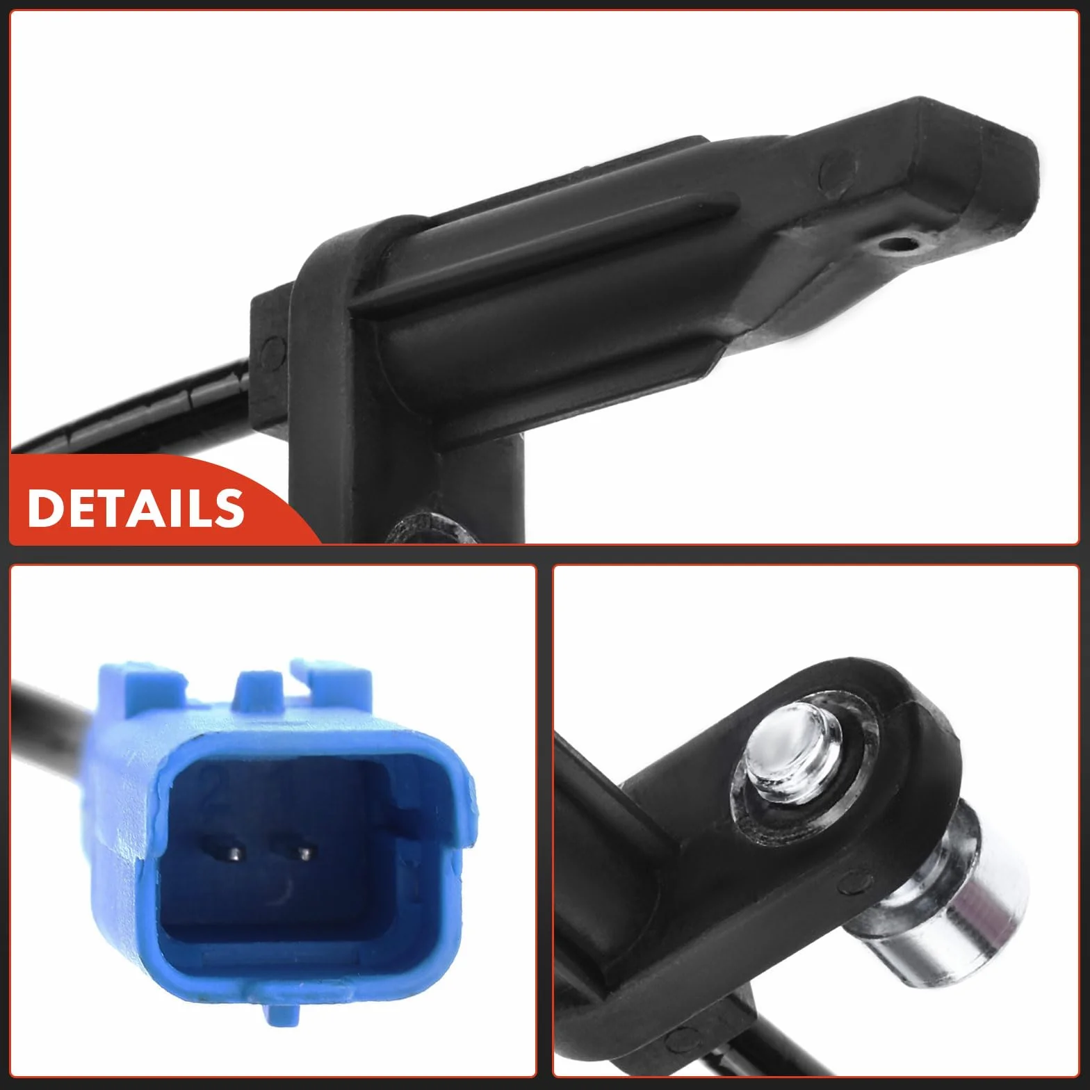 Frankberg 2x Sensori Velocità Ruota Sensore ABS 2-Poli Compatibile con C5 III Break RW 508 SW I 8E 407 SW 6D 6E 407 6D C5 III RD Replace# 9670055080