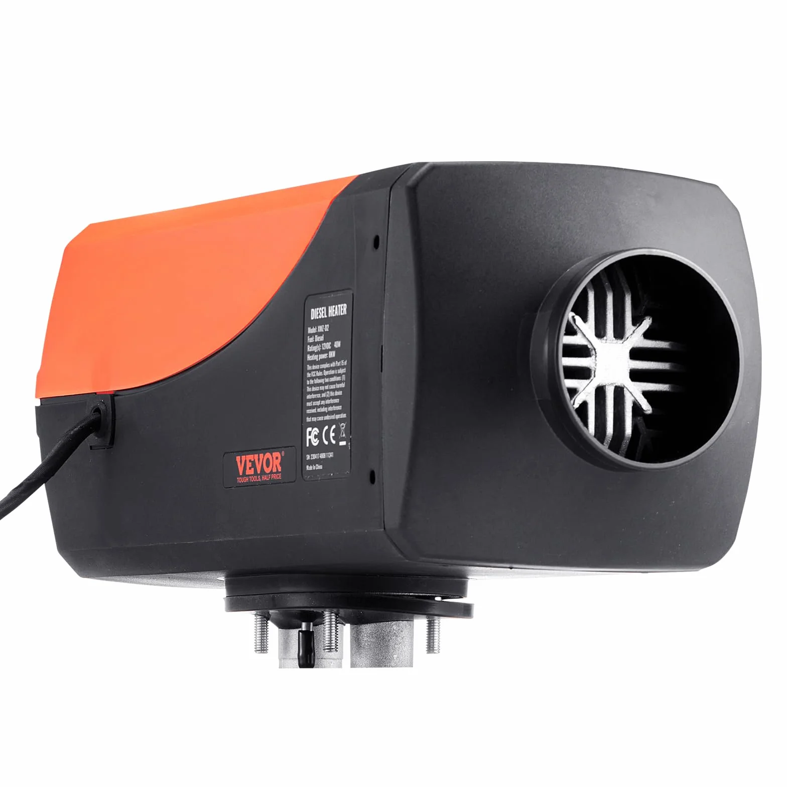 VEVOR Riscaldatore d'Aria Diesel 12V 5-8KW Bluetooth Regolabile 8℃-36℃ per Auto Camper Camion RV