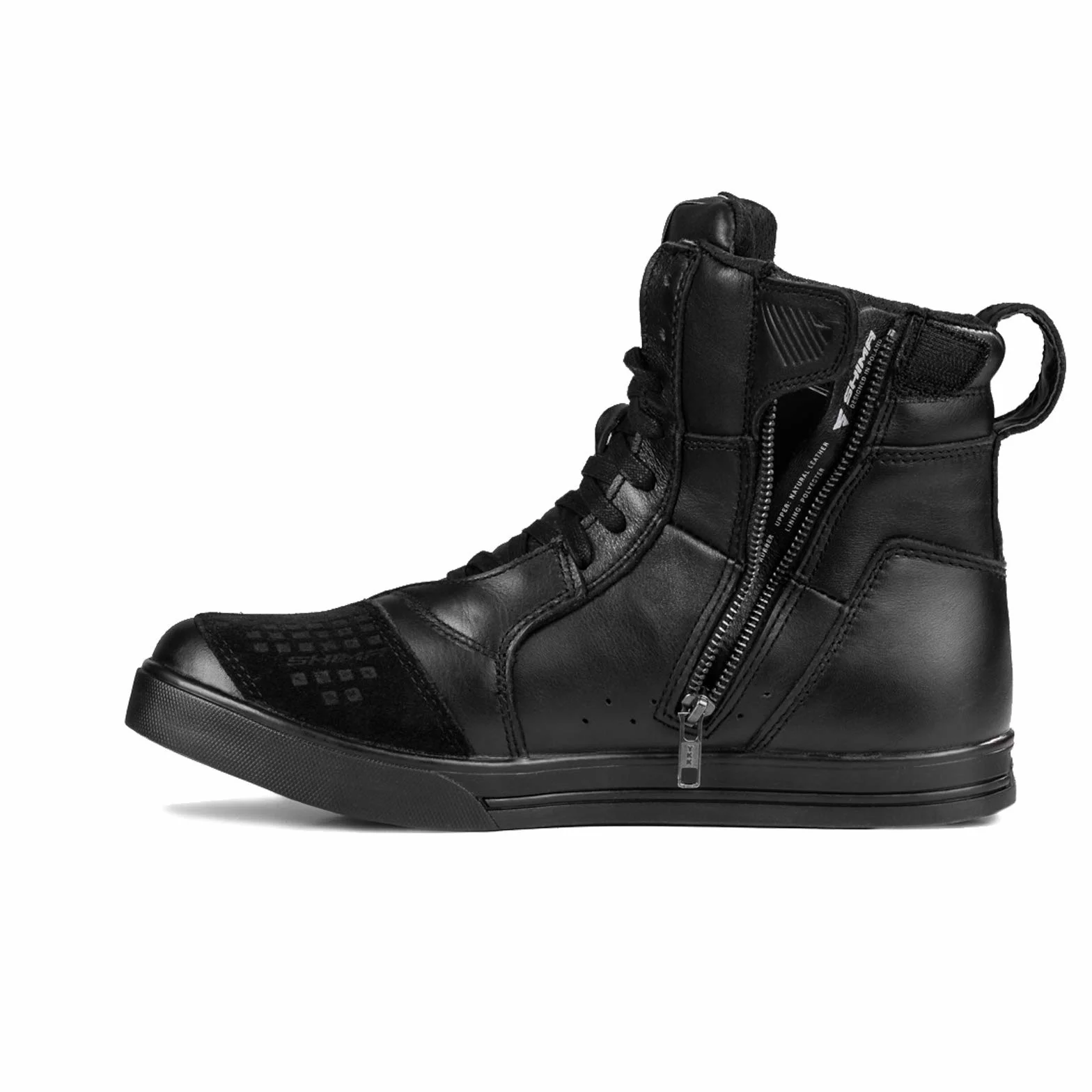 SHIMA BLAKE, Scarpe Moto Uomo - Rinforzate Stivali Moto Uomo in Pelle, Supporto alla Caviglia