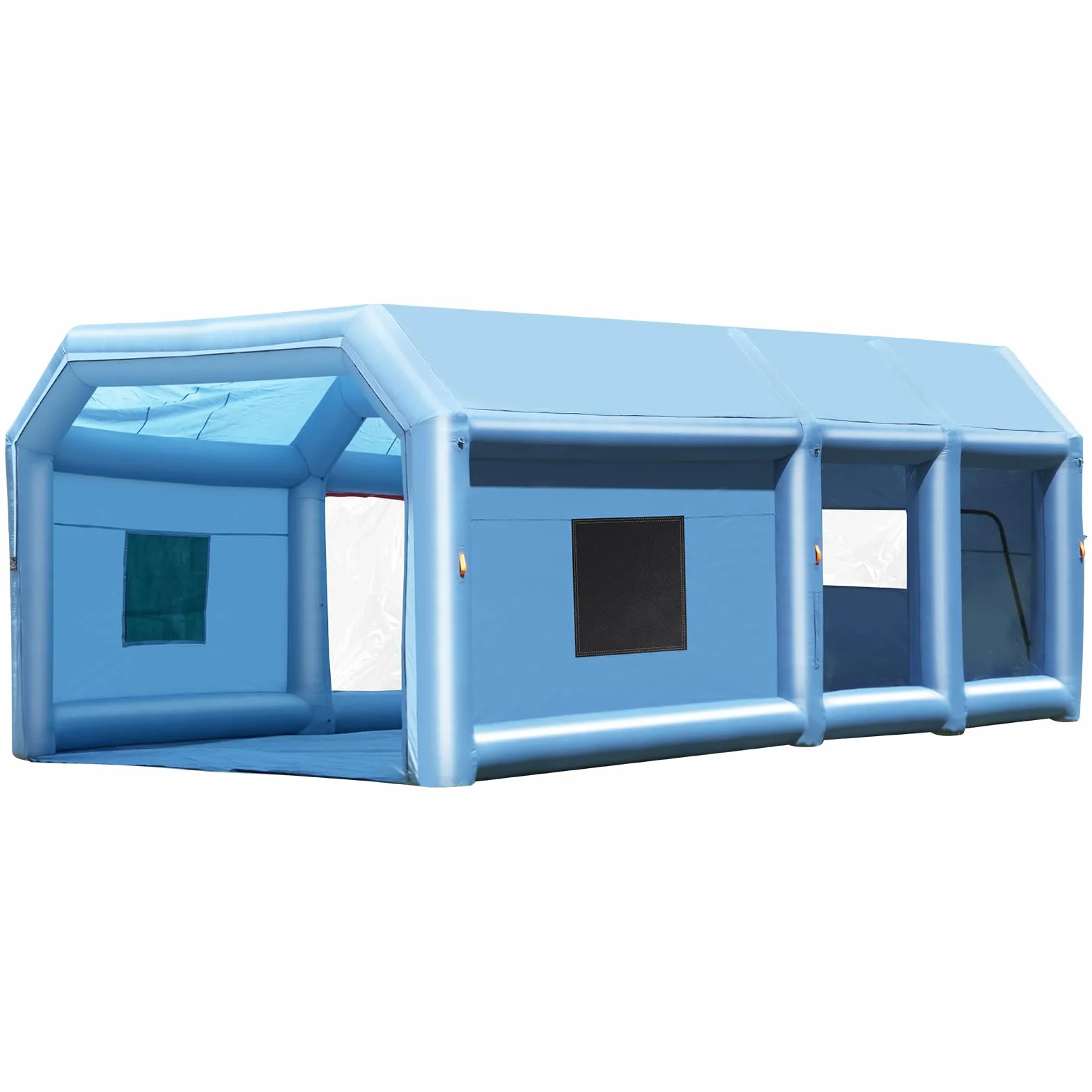 VEVOR Cabina di Verniciatura Gonfiabile, Tenda di Verniciatura Gonfiabile Portatile Potente Ventilatore, Sistema Filtro dell'Aria, Verniciatura per Auto Veicoli e Mobili 9 x 4,8 x 3,6 m, 950W + 750W