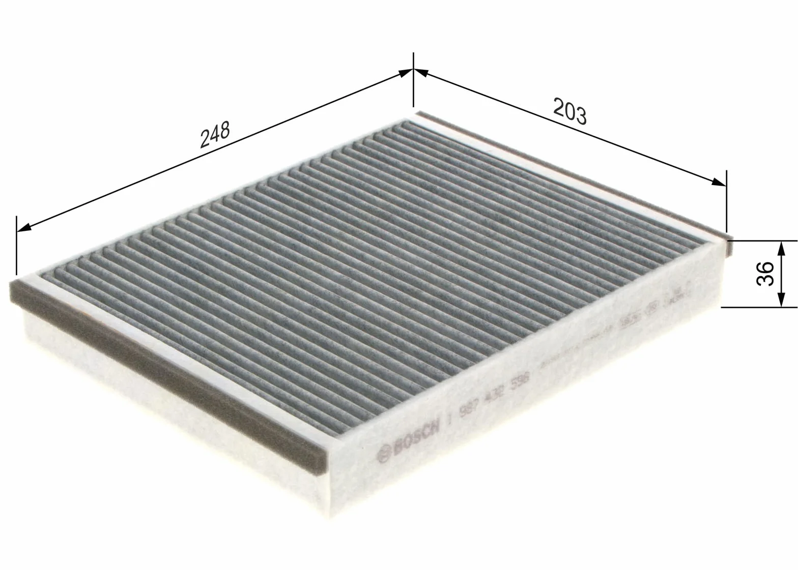 Bosch Filtro Abitacolo ai Carboni Attivi R2598, Ricambio