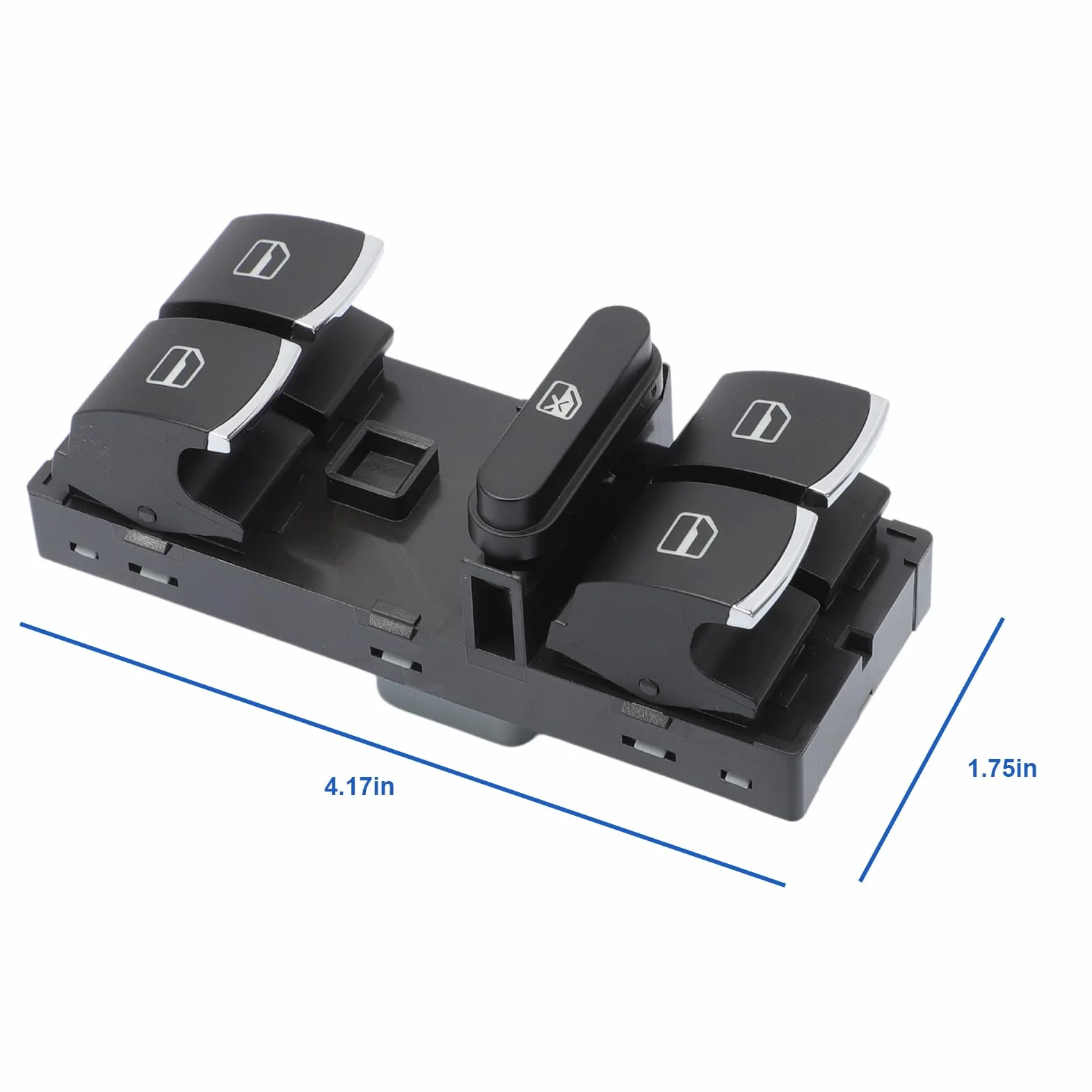 Interruttore Pulsantiera Alzacristalli per Golf 6 Je-tta 5ND959857,Electric Power Pulsante Interruttore Finestra per Polo Passat Caddy Tiguan Touran 5K4959857