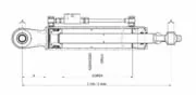 Terzo Punto Idraulico Ama Cat. II 550-830 mm per Trattori Fiat