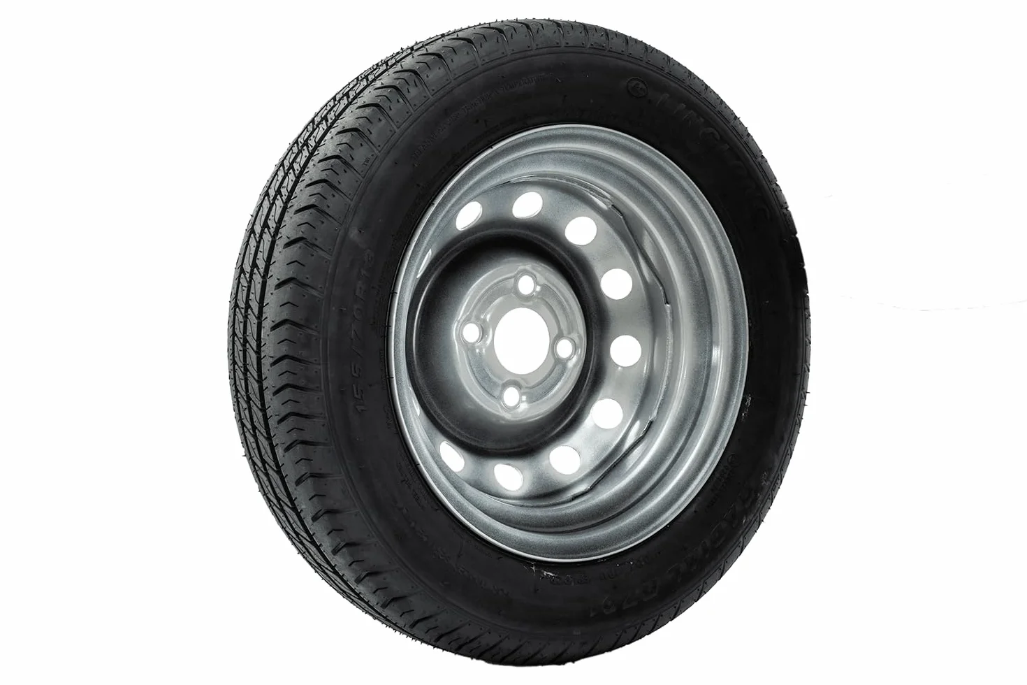 UNITRAILER Set di ruote per rimorchio 155/70 R13 LINGLONG con cerchi in acciaio
