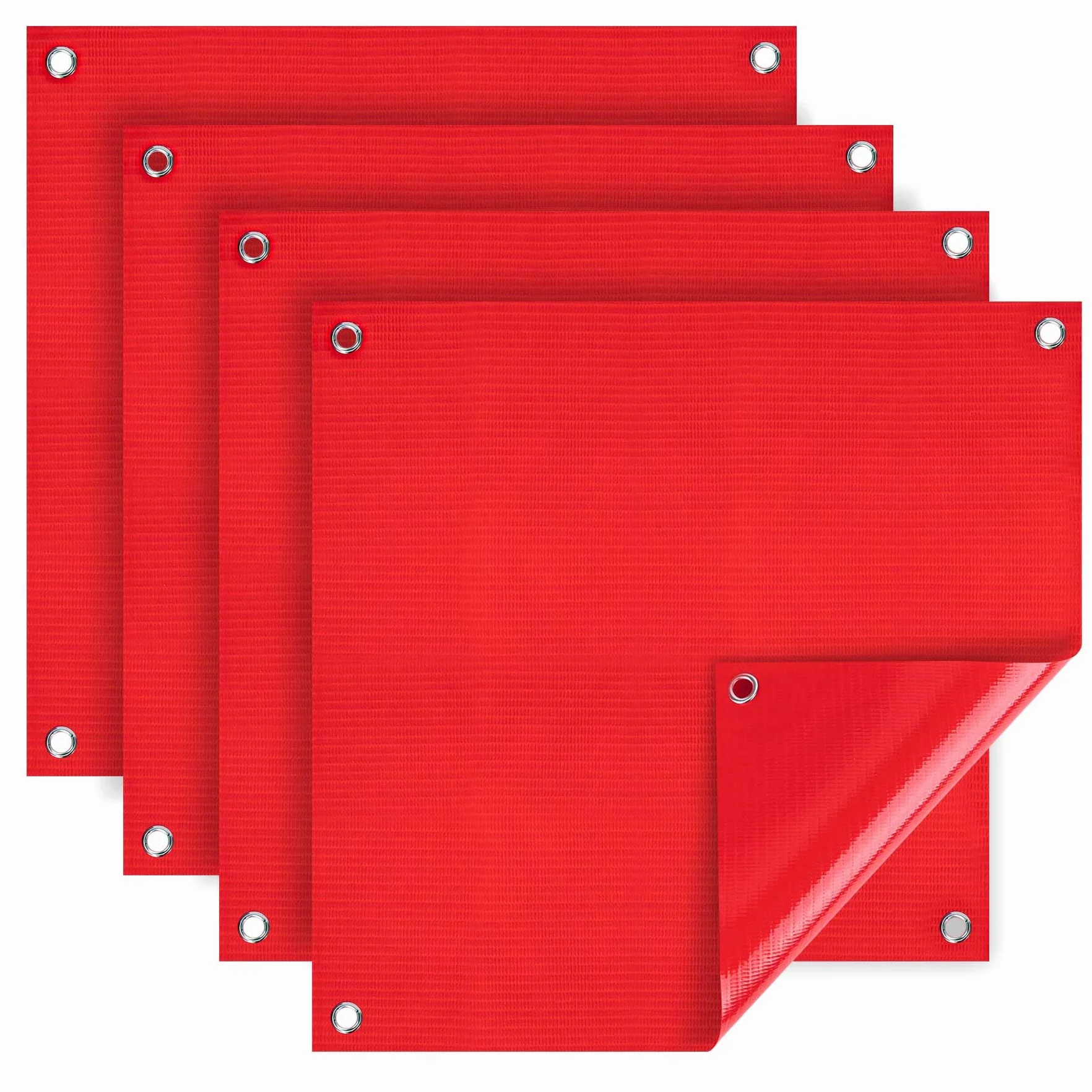Bandiere di avvertimento rosse 30x30 cm STVO impermeabili resistenti alle intemperie