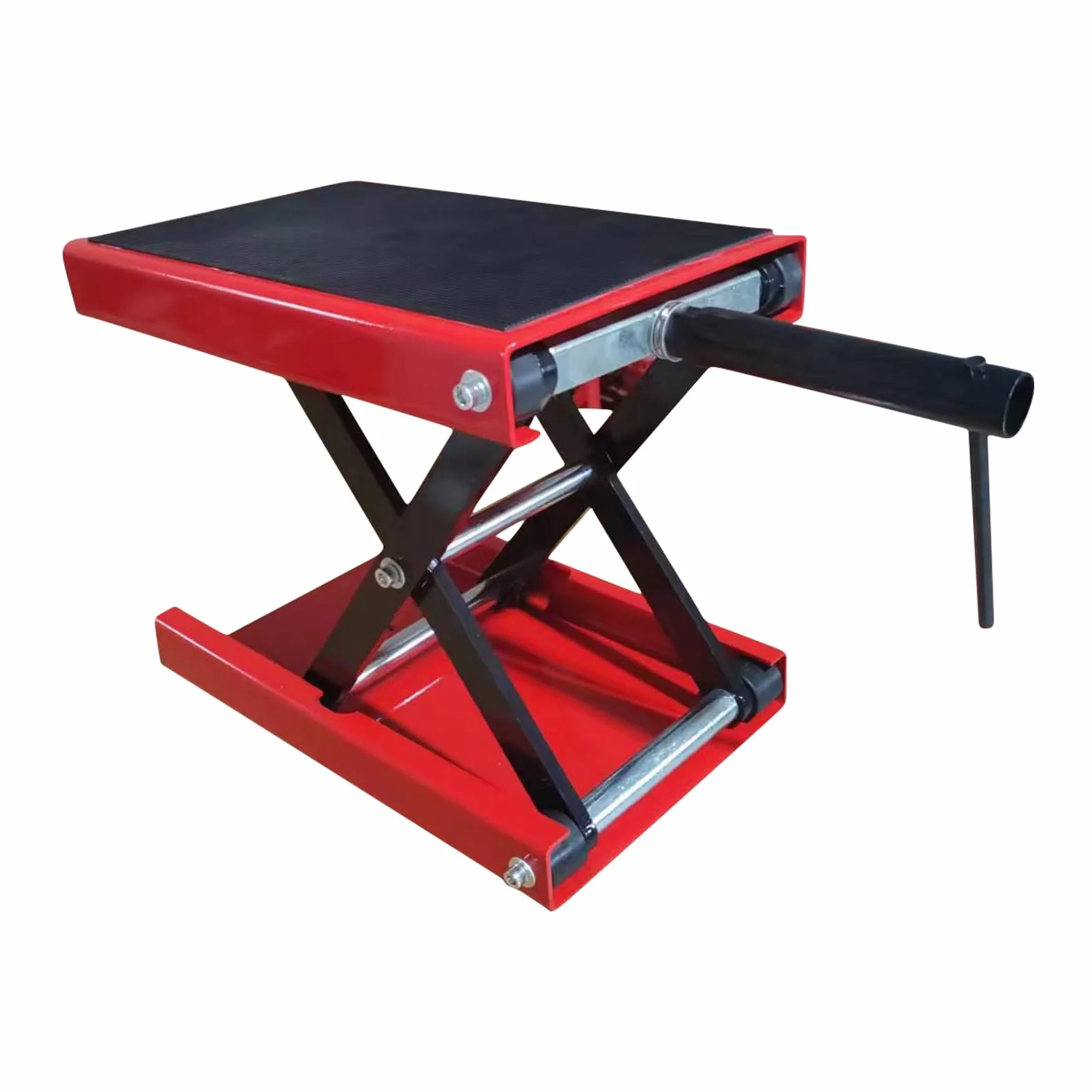 Sollevatore moto regolabile in altezza 4-13 pollici, cric carrello a forbice in acciaio 500 kg 1100 lbs
