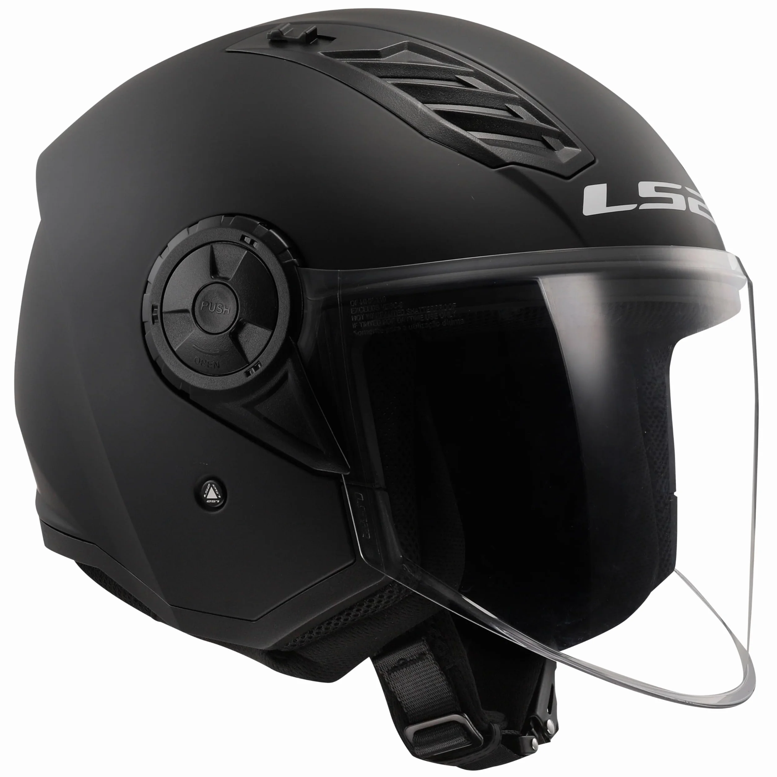 Open Faced Motorcycle Helmet. LS2 Airflow II ECE 22.06
