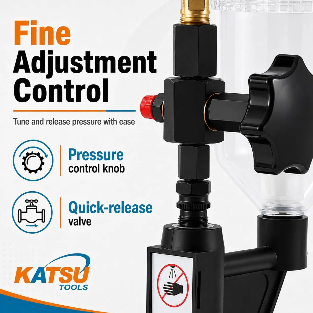 KATSU Tester Pressione per Ugelli Iniettori Motori Diesel da Macchina e Camion 600 Bar, 449949