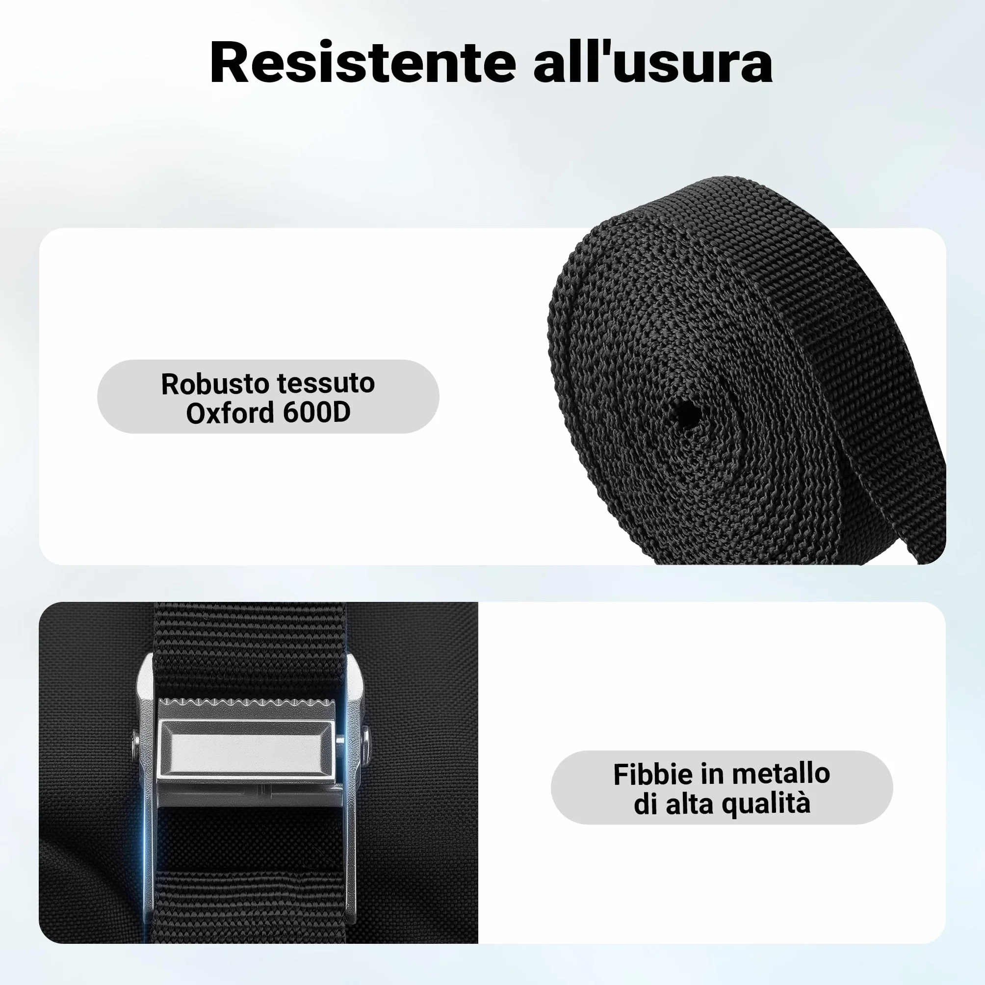 Wiltec portatutto per Auto, Barre morbide Portapacchi universali, per Surf, Kayak, Sci
