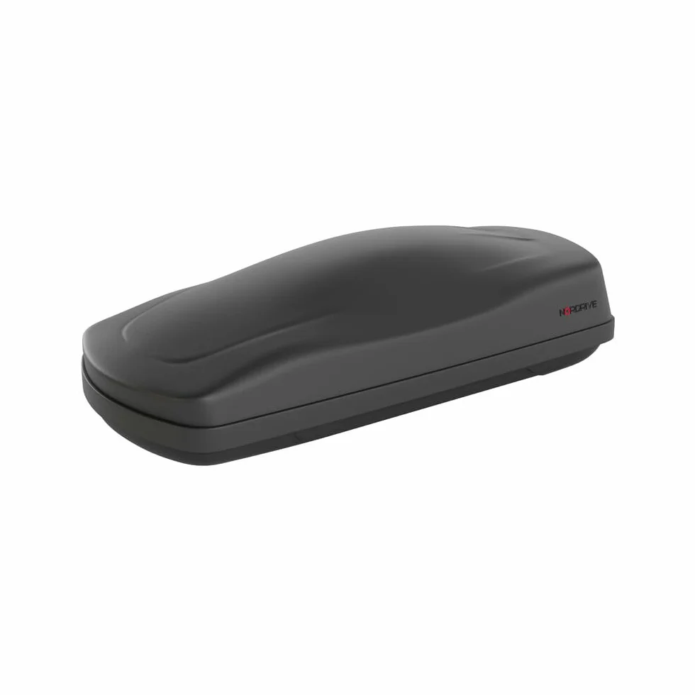 Nordrive N60040 Box 400, box da tetto auto in ABS, 400 litri - Nero goffrato