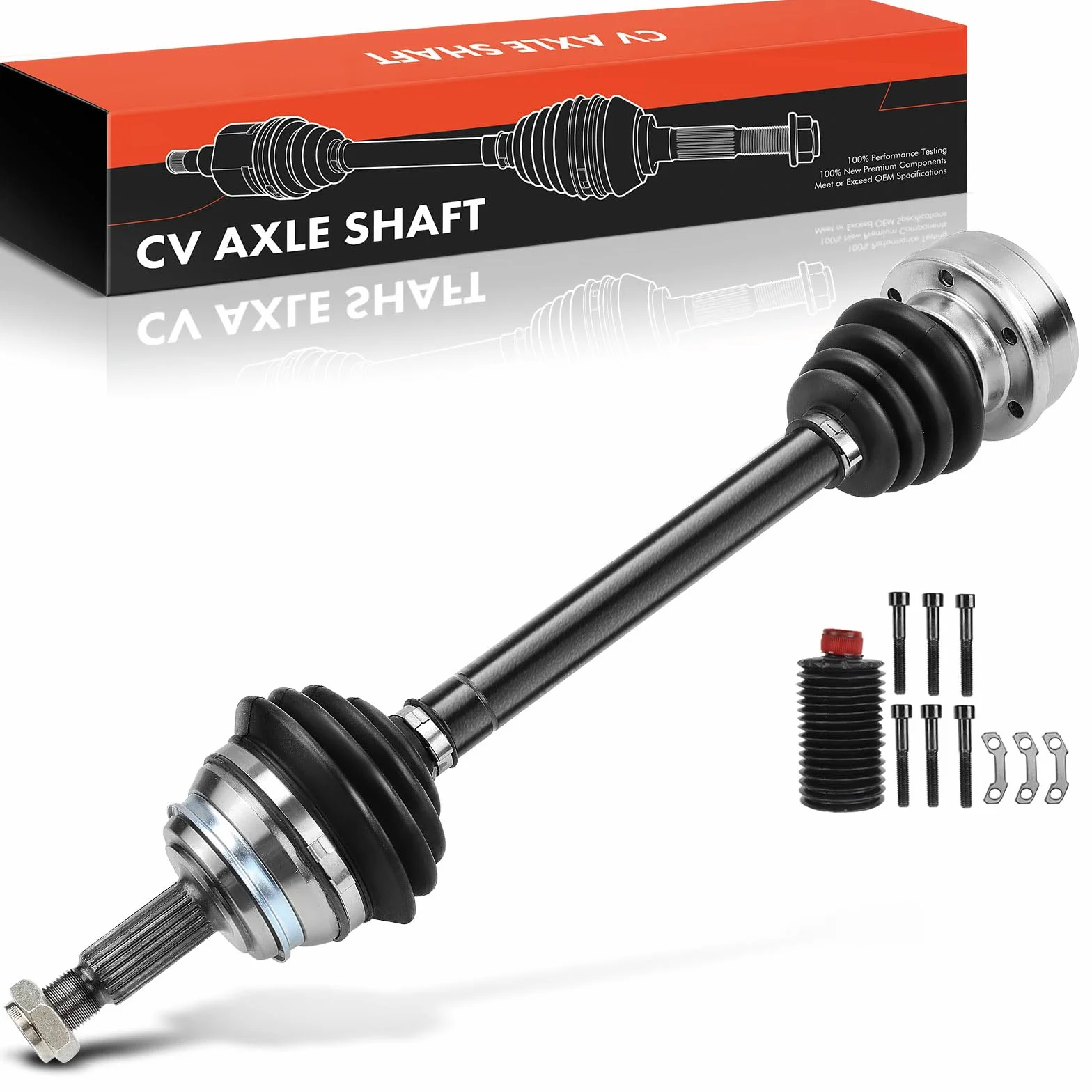 Frankberg Semiasse Albero di trasmissione MT/AT senza ABS Ring Compatibile con Cadd.y I 14 Golf I 17 Golf I Cabrioletlet 155 Golf II 19E 1G1 Polo Classic 6KV2 Replace# 171407271