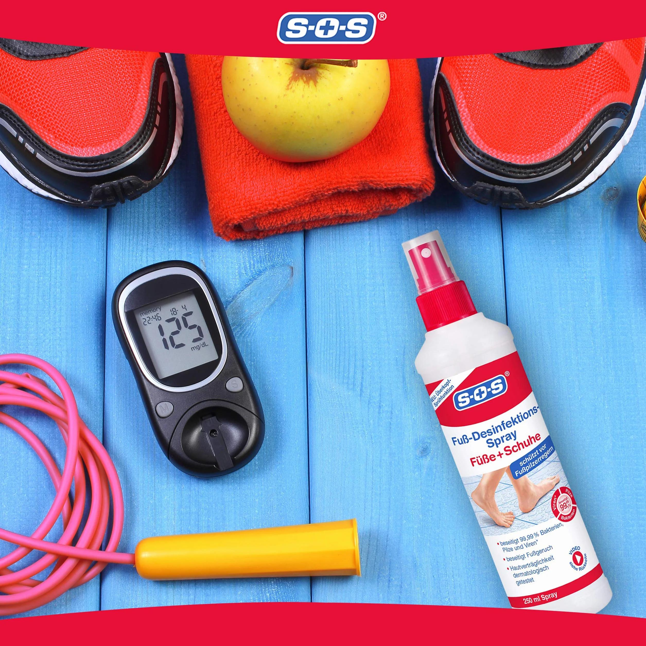 SOS Spray disinfettante per piedi e scarpe 250 ml