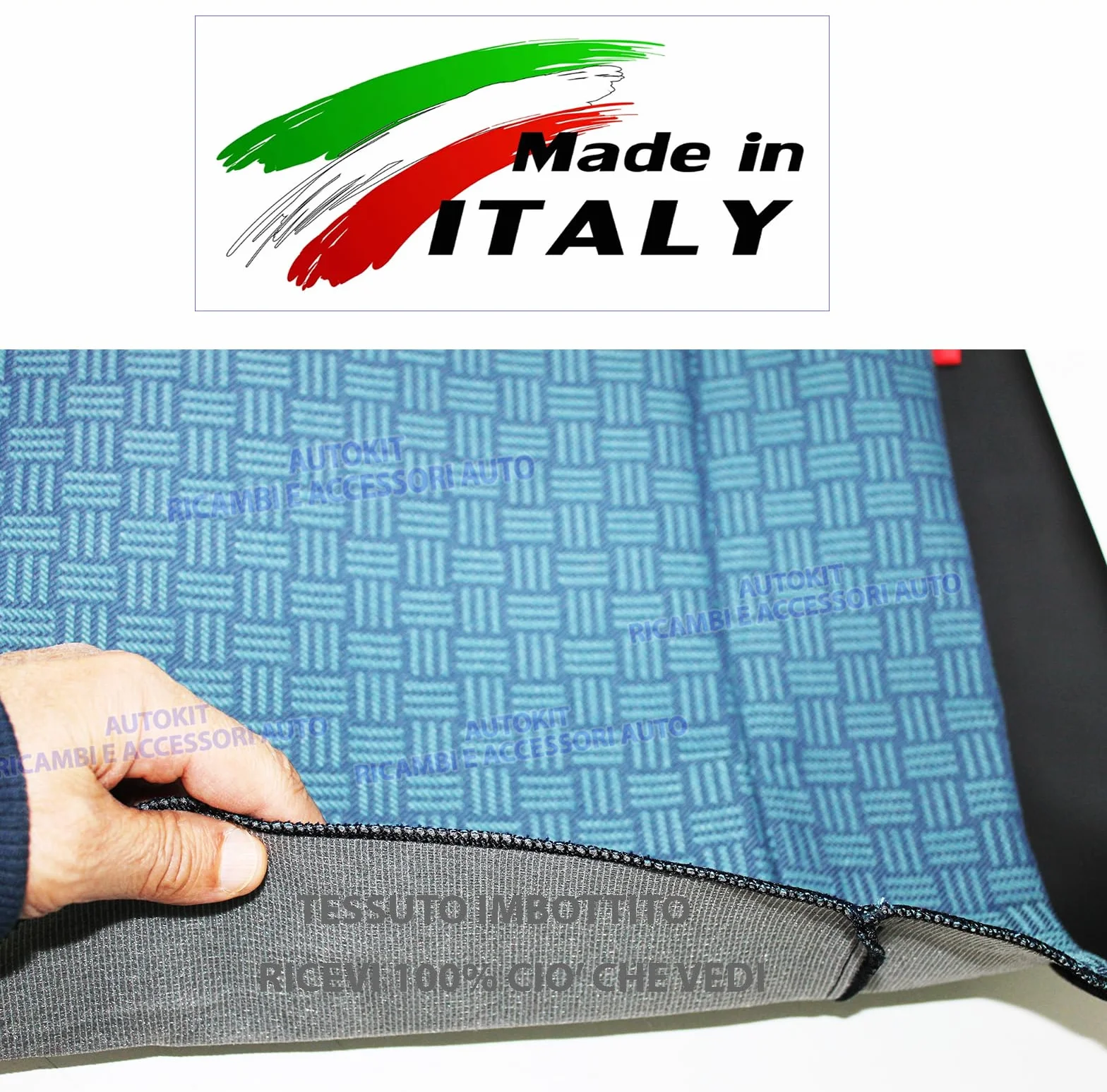 Sedile Panda 141 Prodotte dal 1986>2003 Imbottitura in Poliuretano Flessibile Completo Schienale - Seduta Rivestita in Tessuto Accoppiato e Molle Rinforzate - 20125-20109- AK1525- AK339