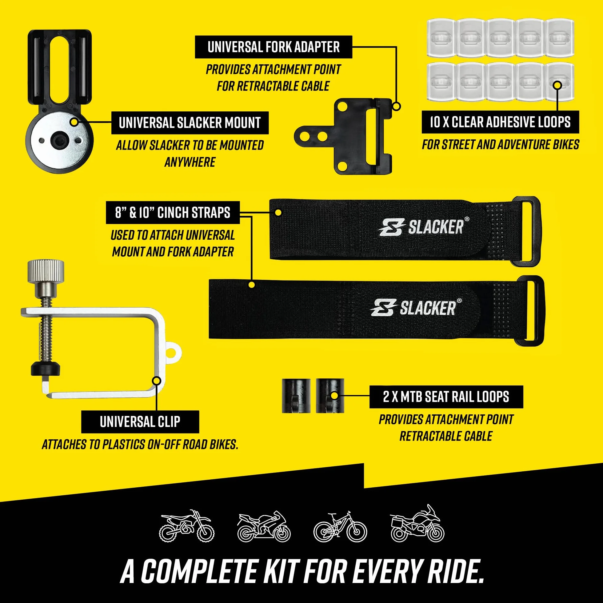 Slacker Mountain Bike Starter Kit di messa a punto sospensione