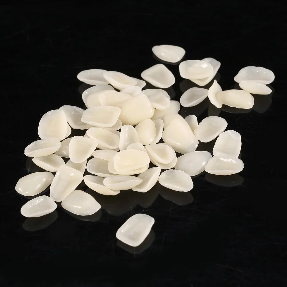 70PCS Veneer Dentali Naturale Resina Fronte Superiore Corona Temporanea Non Tossico
