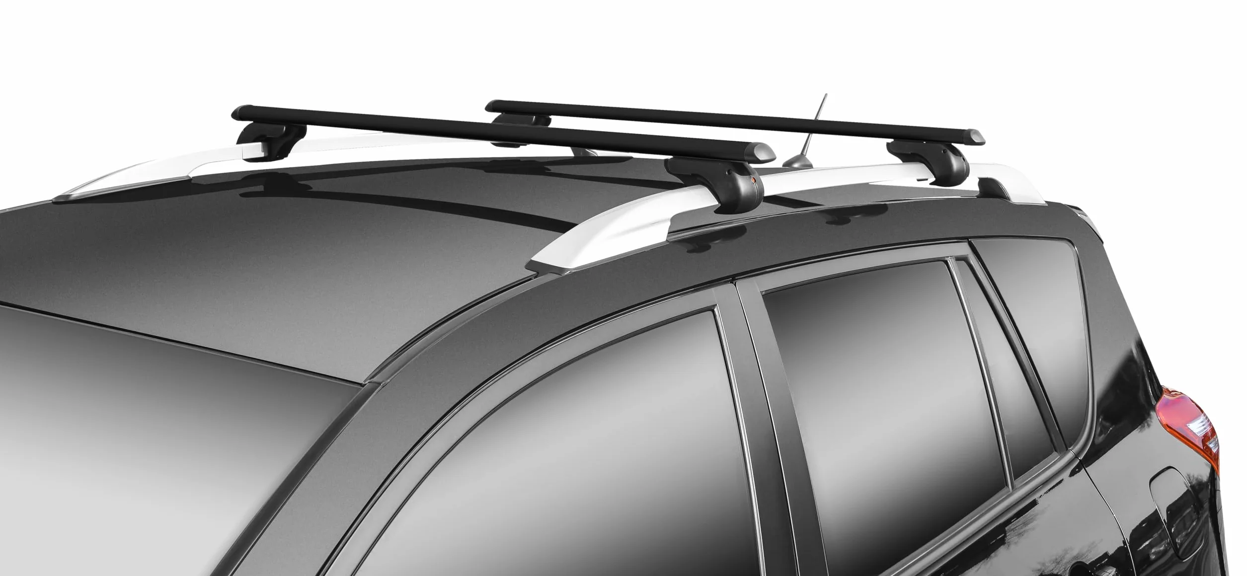 MENABO EAGLE Barre Portatutto da Tetto in Alluminio 120 cm 90 kg T-Slot 14 mm Nero