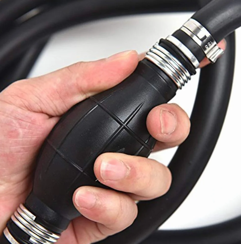 Queta Pompa a Mano Carburante Gomma 8mm Trasferimento Manuale Serbatoio Gasolio