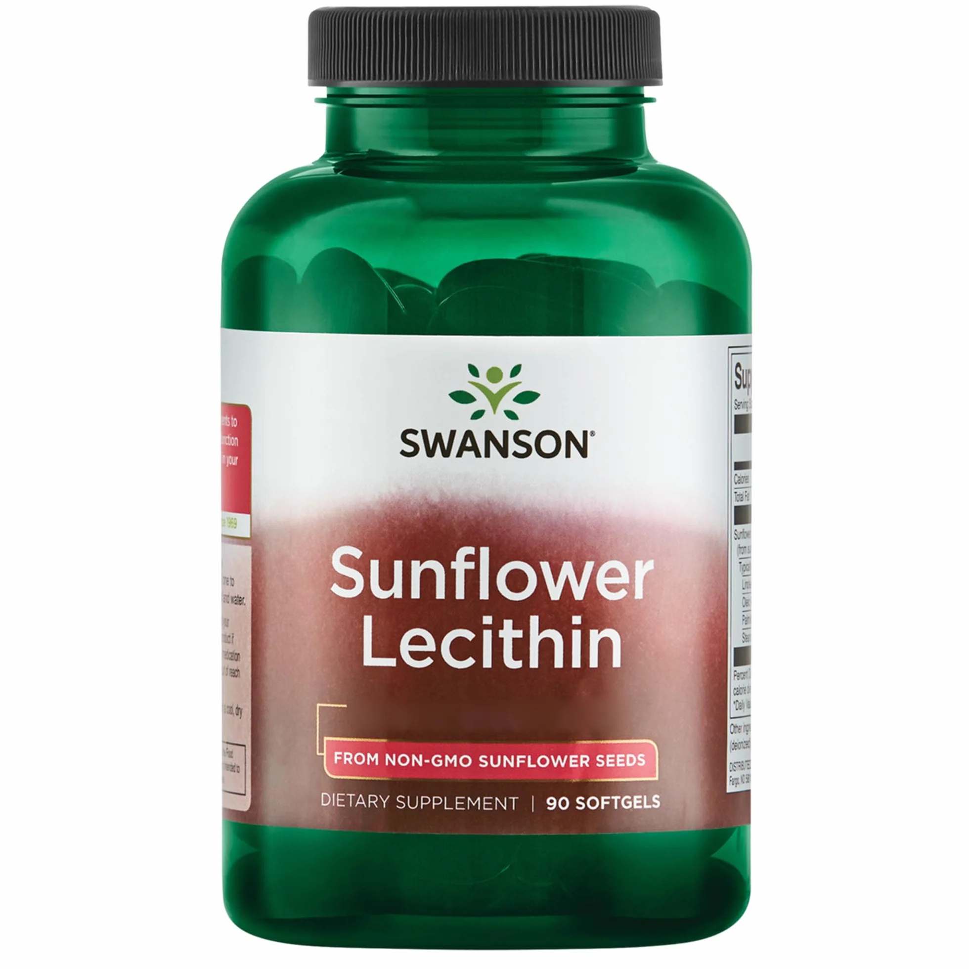 Swanson Sunflower Lecithin 1200 mg 90 Capsule Molli Non OGM
